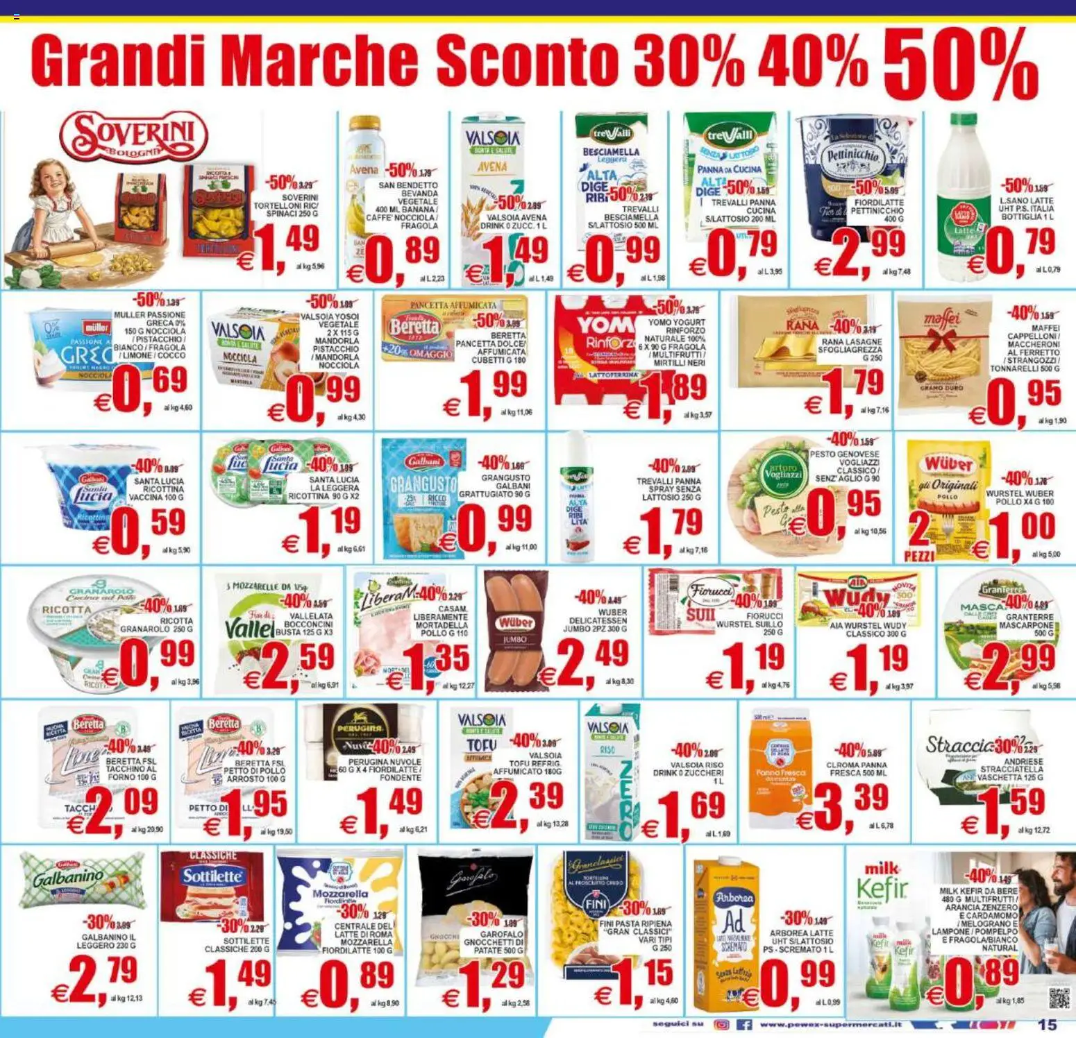 Volantino Pewex del 29.05.2026 | Pagina: 15 | Prodotti: Cocco, Tortelloni, Mascarpone, Bottiglia