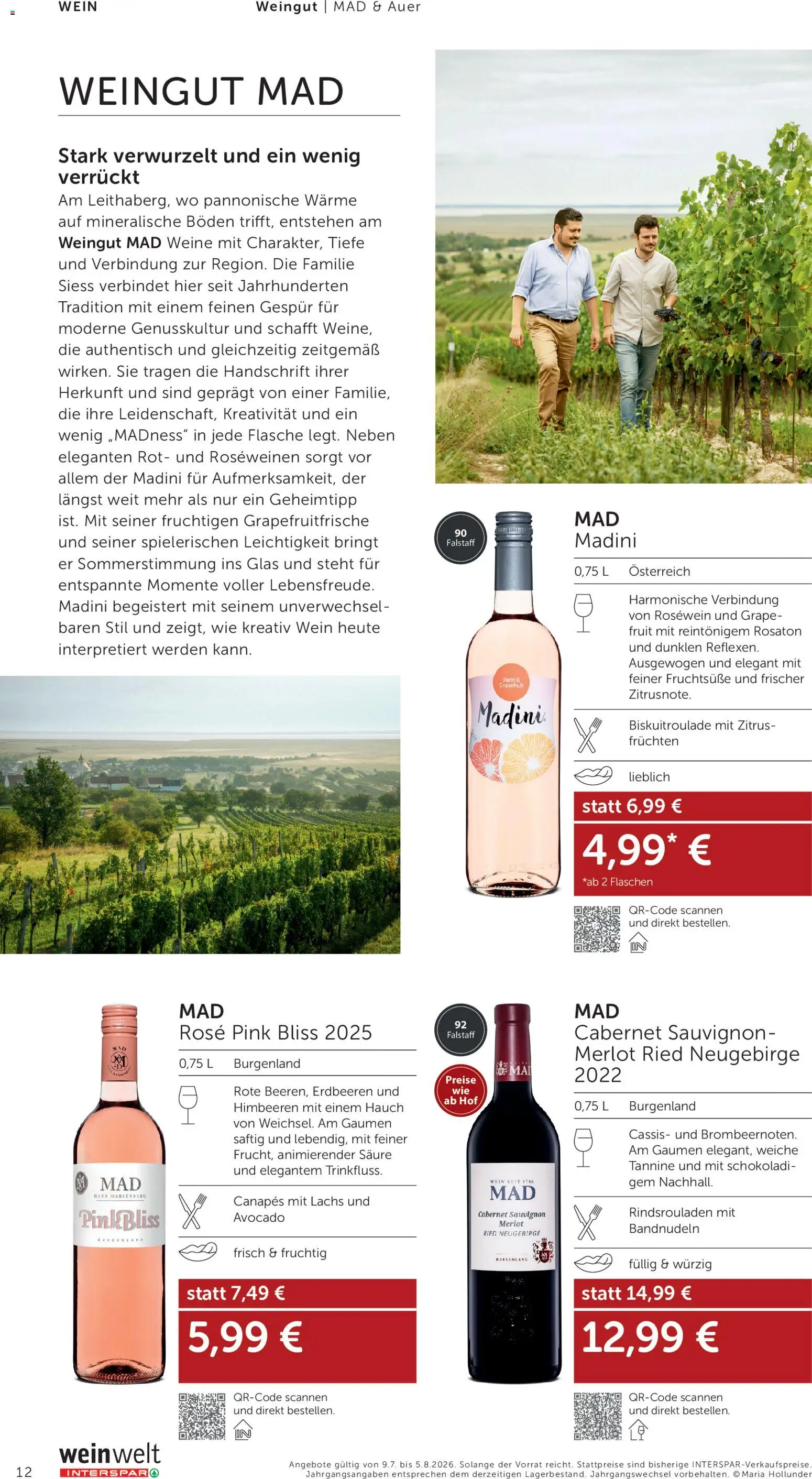 Interspar Wein Welt gültig ab 09.07.2026 | Seite: 12 | Produkte: Erdbeeren, Avocado, Wein