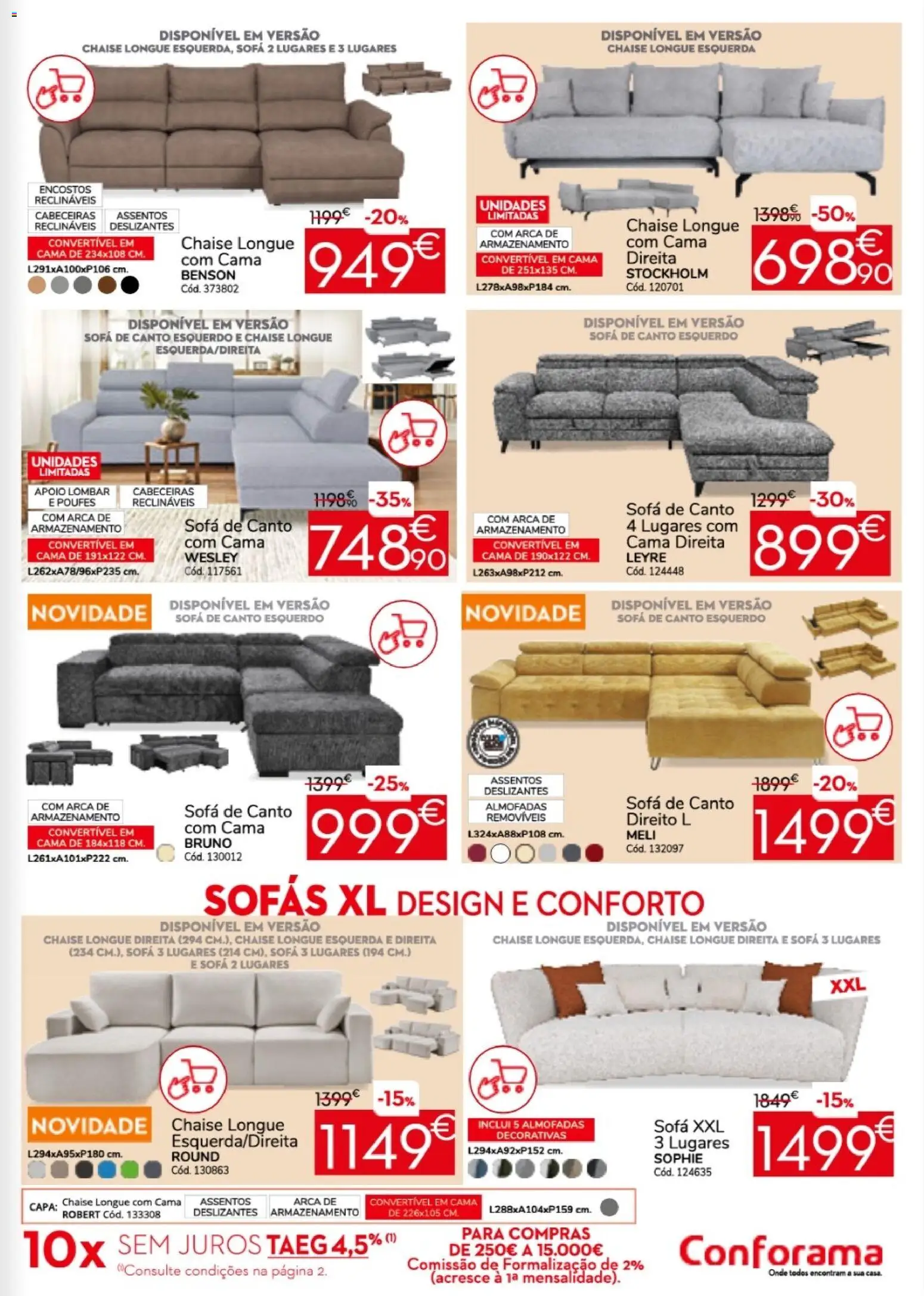 Conforama folheto │ válido de 26.05.2026 | Página: 3 | Produtos: Sofás, Cama, Sofá