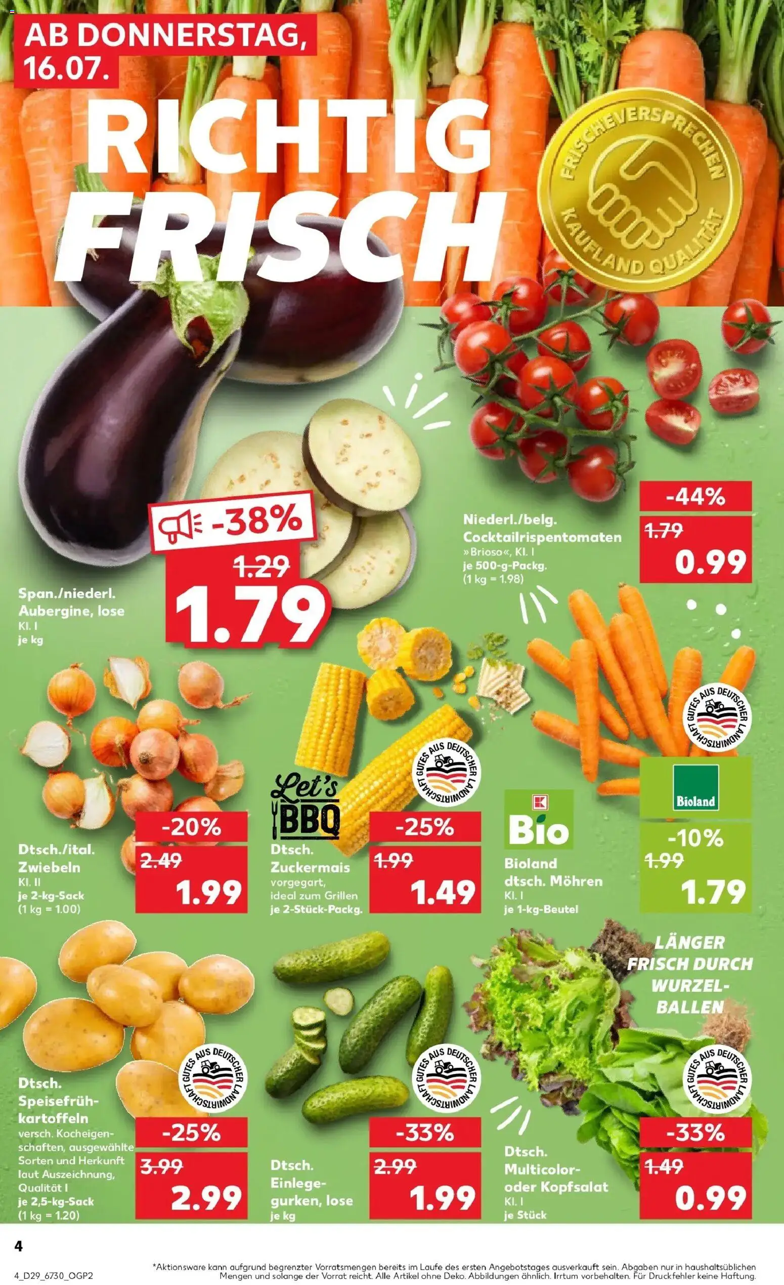 Kaufland Prospekt Meiningen – gültig ab 13.07.2026 | Seite: 13 | Produkte: Mohren, Kartoffeln, Zwiebeln