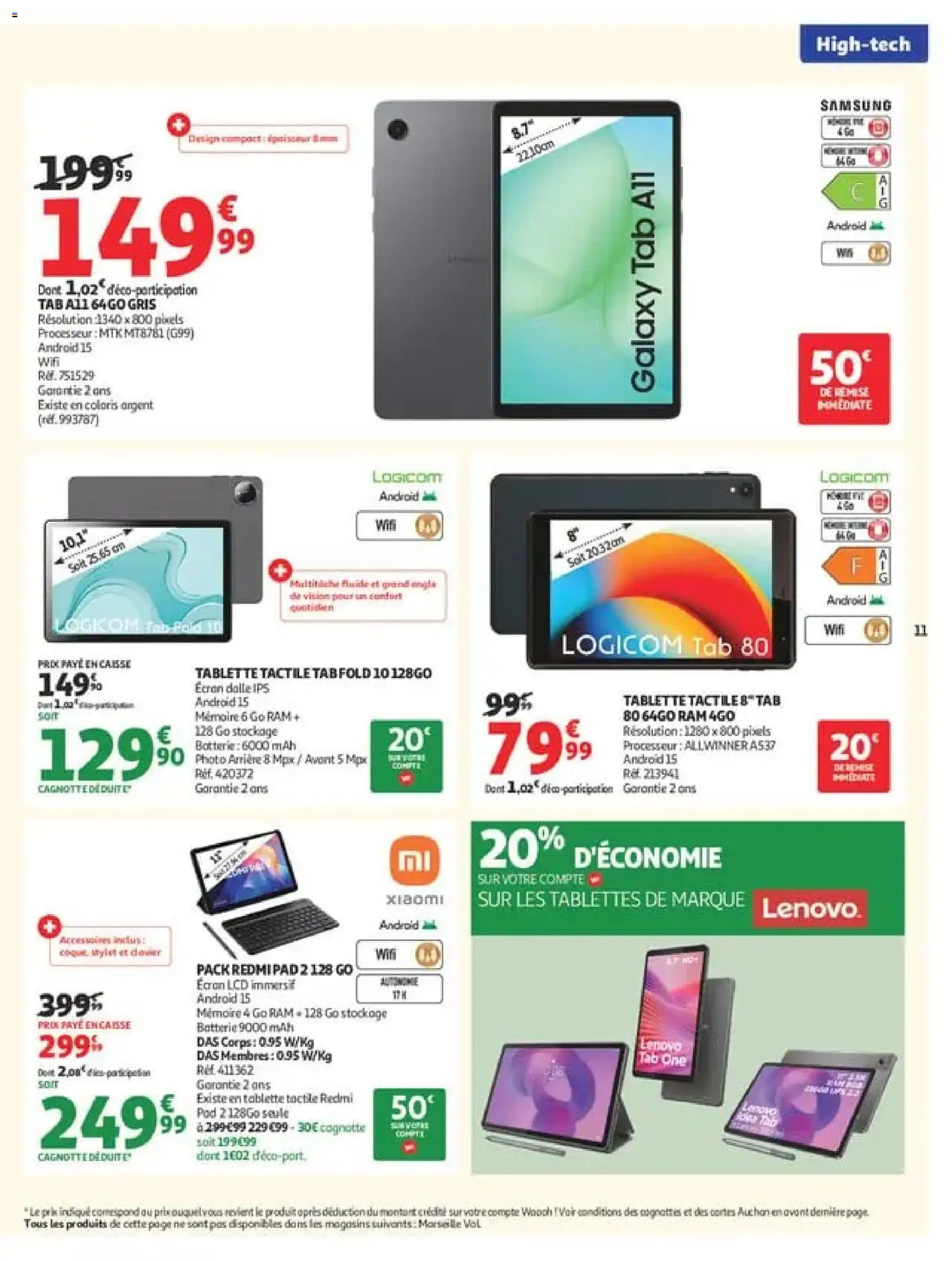 {H1} | Page: 11 | Produits: Tablette, Dalle, Batterie