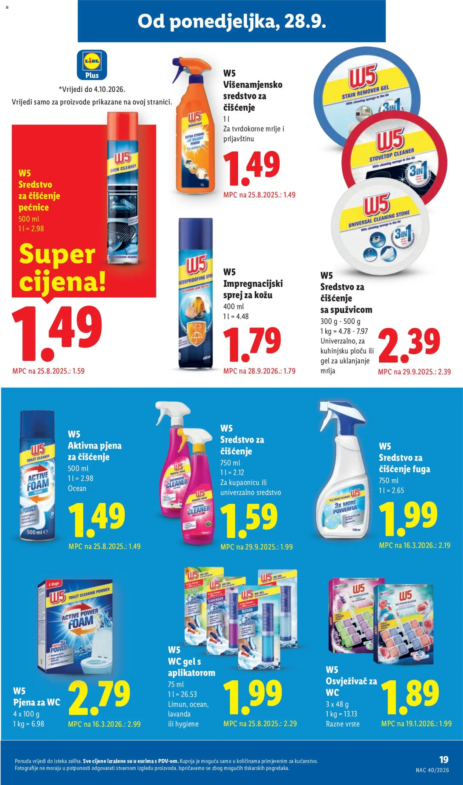 Lidl katalog | vrijedi od 28.09.2026 | Stranica: 19