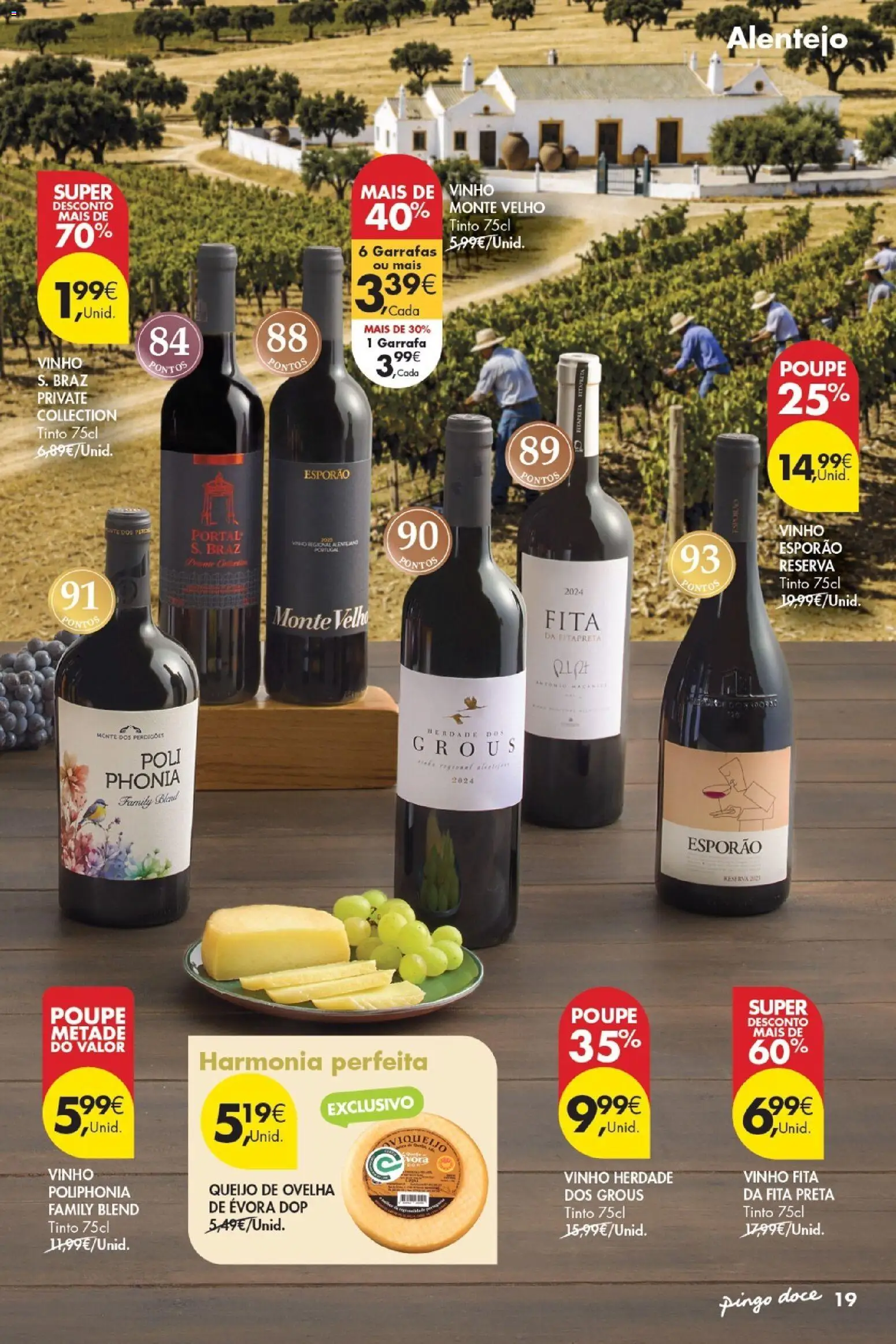 Pingo Doce - Vinhos e Sabores de Portugal Madeira │ válido de 15/09/2026 | Página: 19 | Produtos: Queijo de ovelha, Queijo, Vinho