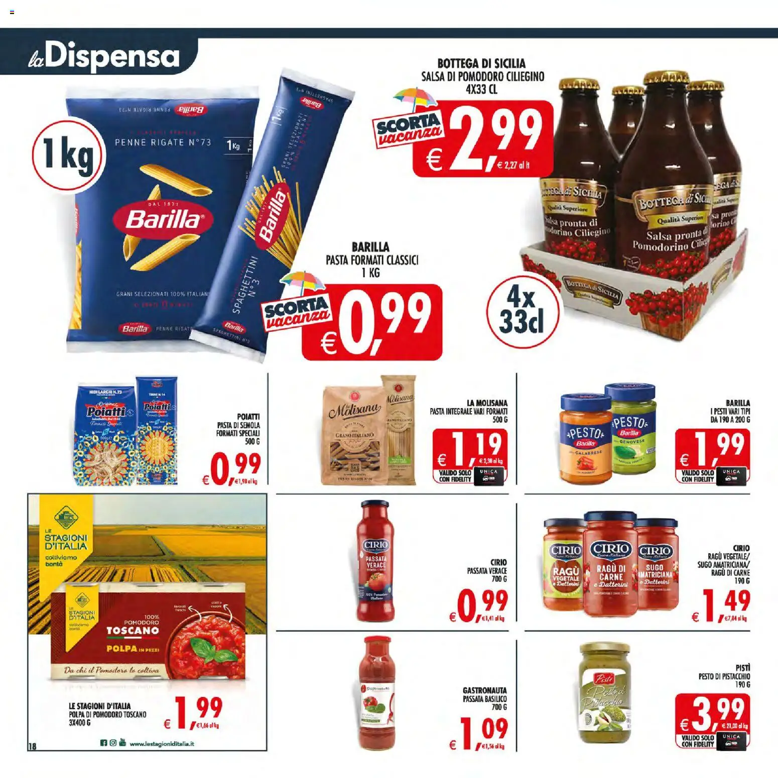 Volantino Decò del 21/07/2026 | Pagina: 20 | Prodotti: Salsa, Pomodoro, Basilico, Penne