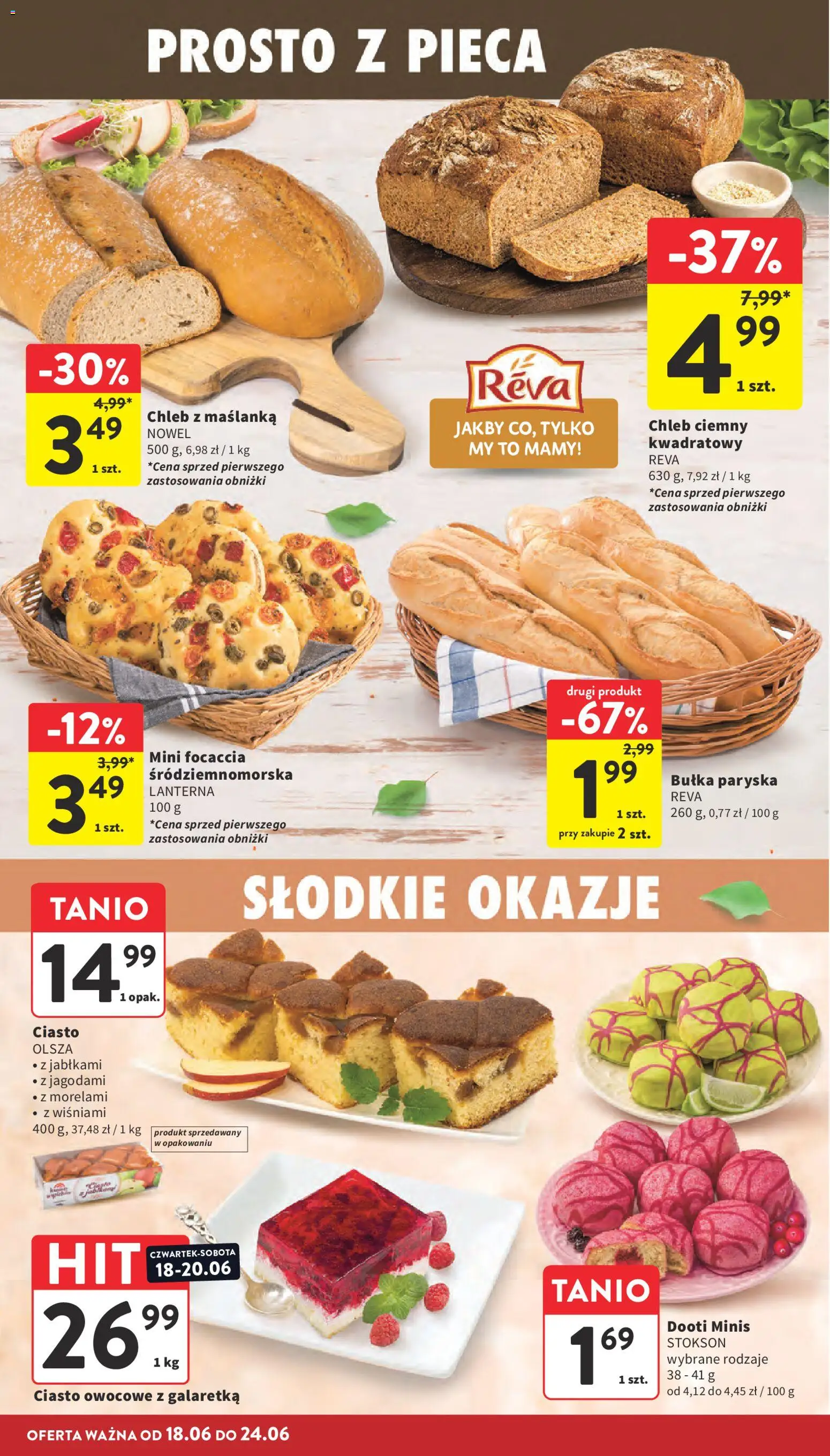 Intermarche gazetka od 18.06.2026 | Strona: 22 | Produkty: Galaretka, Chleb ciemny, Bułka, Chleb