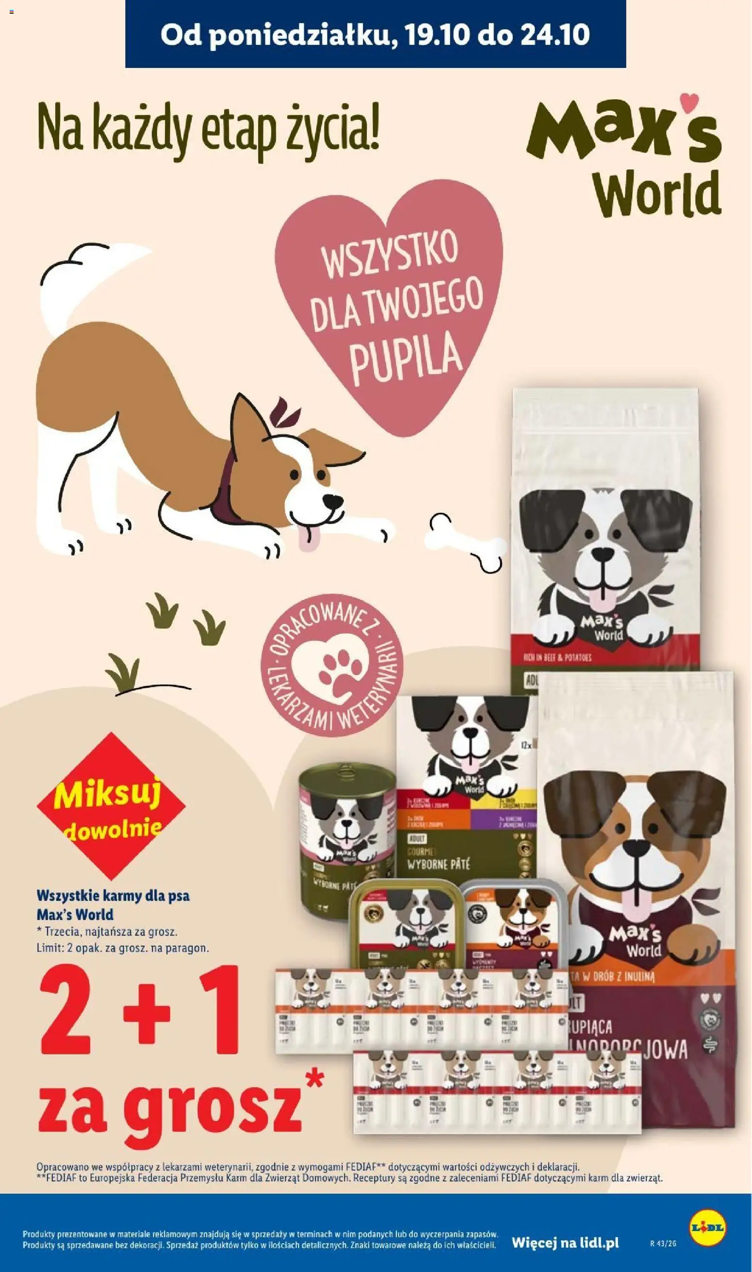 Lidl gazetka od 22.10.2026 | Strona: 39 | Produkty: Drób, Karma dla psów, Karma, Ziemniaki