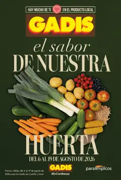 Vista previa Gadis - Huerta válido desde el 06/08/2026