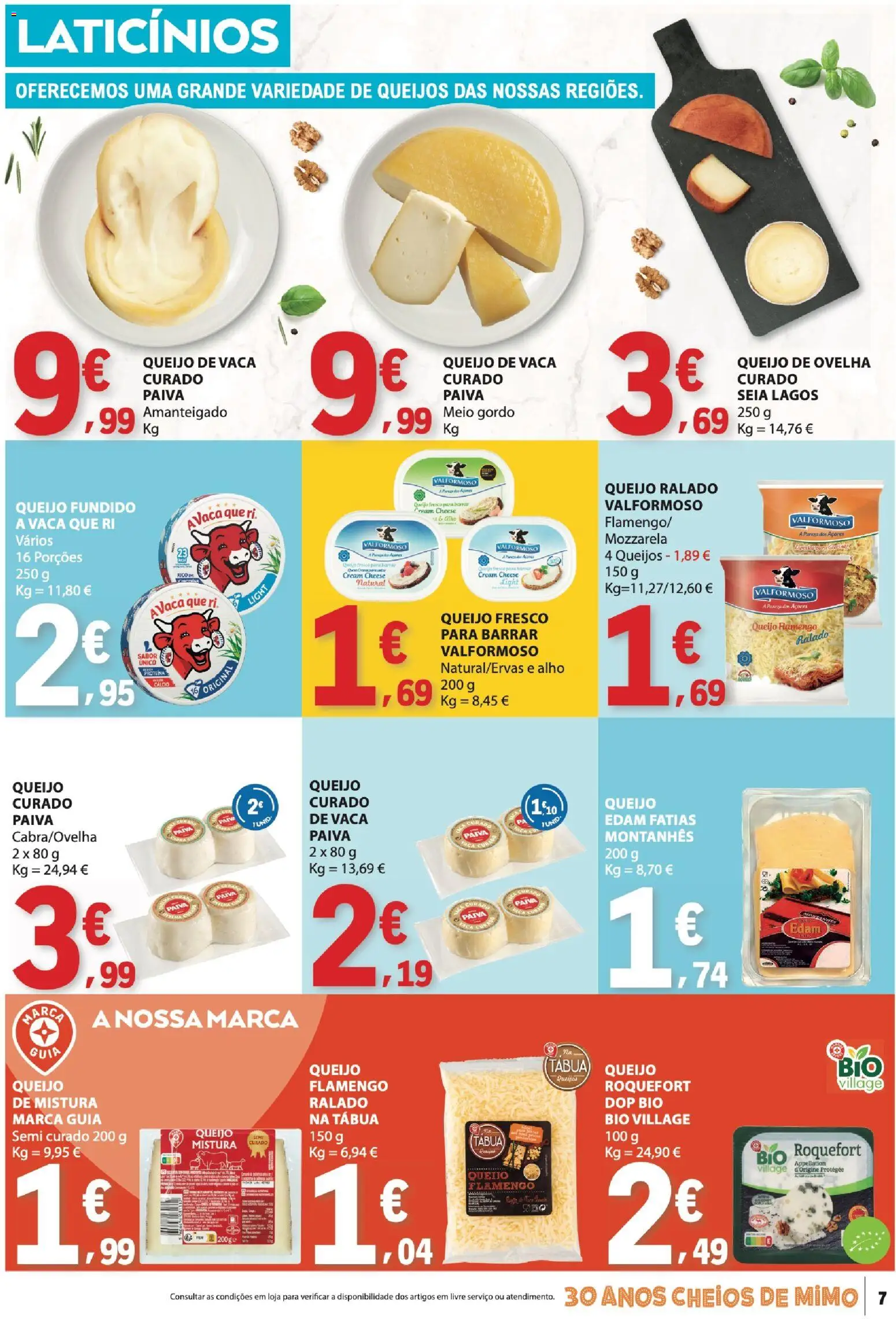 E.Leclerc folheto │ válido de 11.06.2026 | Página: 7 | Produtos: Tábua, Cream cheese, Queijo, Proteina