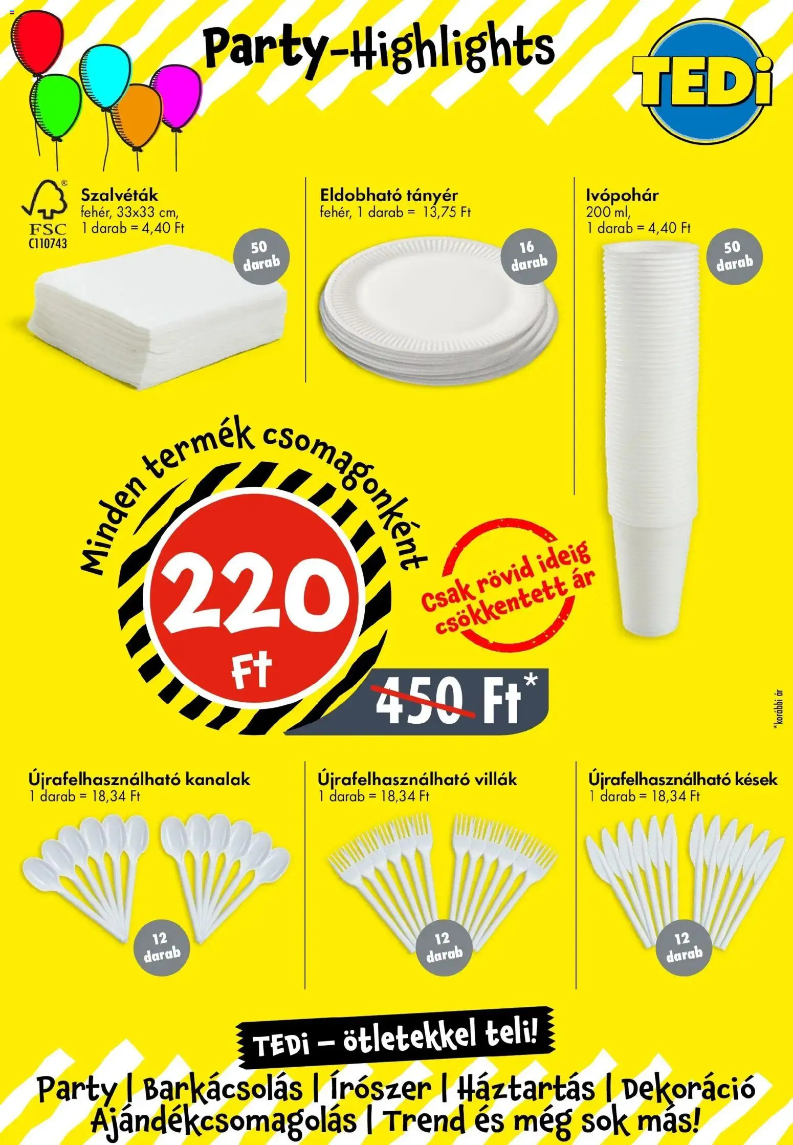 TEDi akciós ujság - amely érvényes a következő dátumtól: 20.03.2026 | Oldal: 4 | Termékek: Tányér, Dekoráció