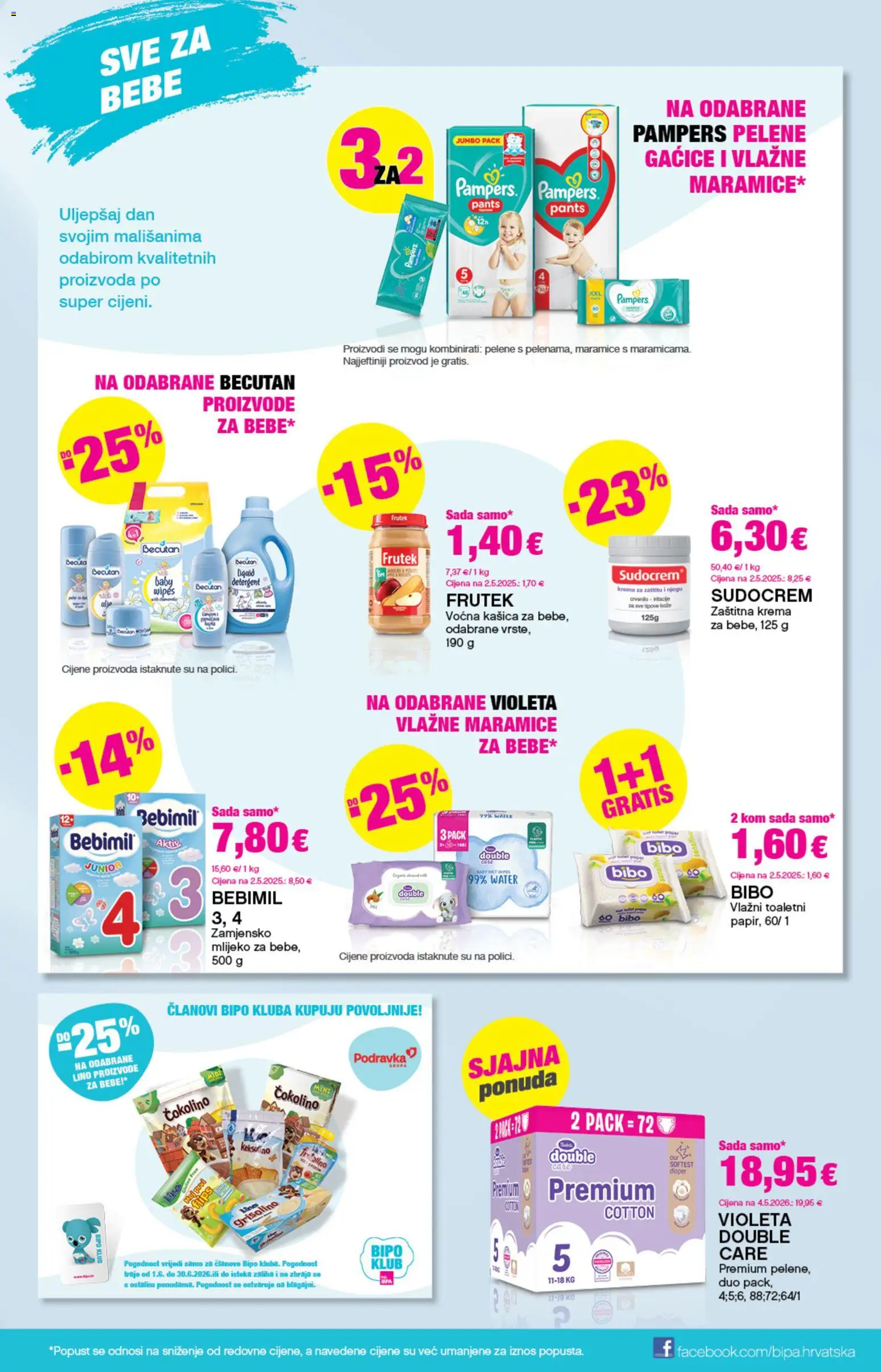 Bipa katalog | vrijedi od 11.06.2026 | Stranica: 17 | Proizvodi: Flips, Mlijeko, Podravka, Gaćice