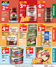 Pogląd oferty "Topaz gazetka" - ważna od 18.06.2026 | Strona: 25 | Produkty: Koncentrat pomidorowy, Tortilla, Czubryca zielona, Sól