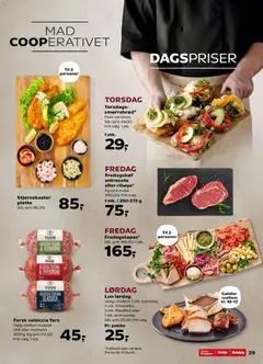 Fredagsbøf entrecote eller ribeye, Kg-pris maks. 300,00. Frit valg. 1 stk. / 250-275 g gyldig fra 04/09/2026 | Side: 29