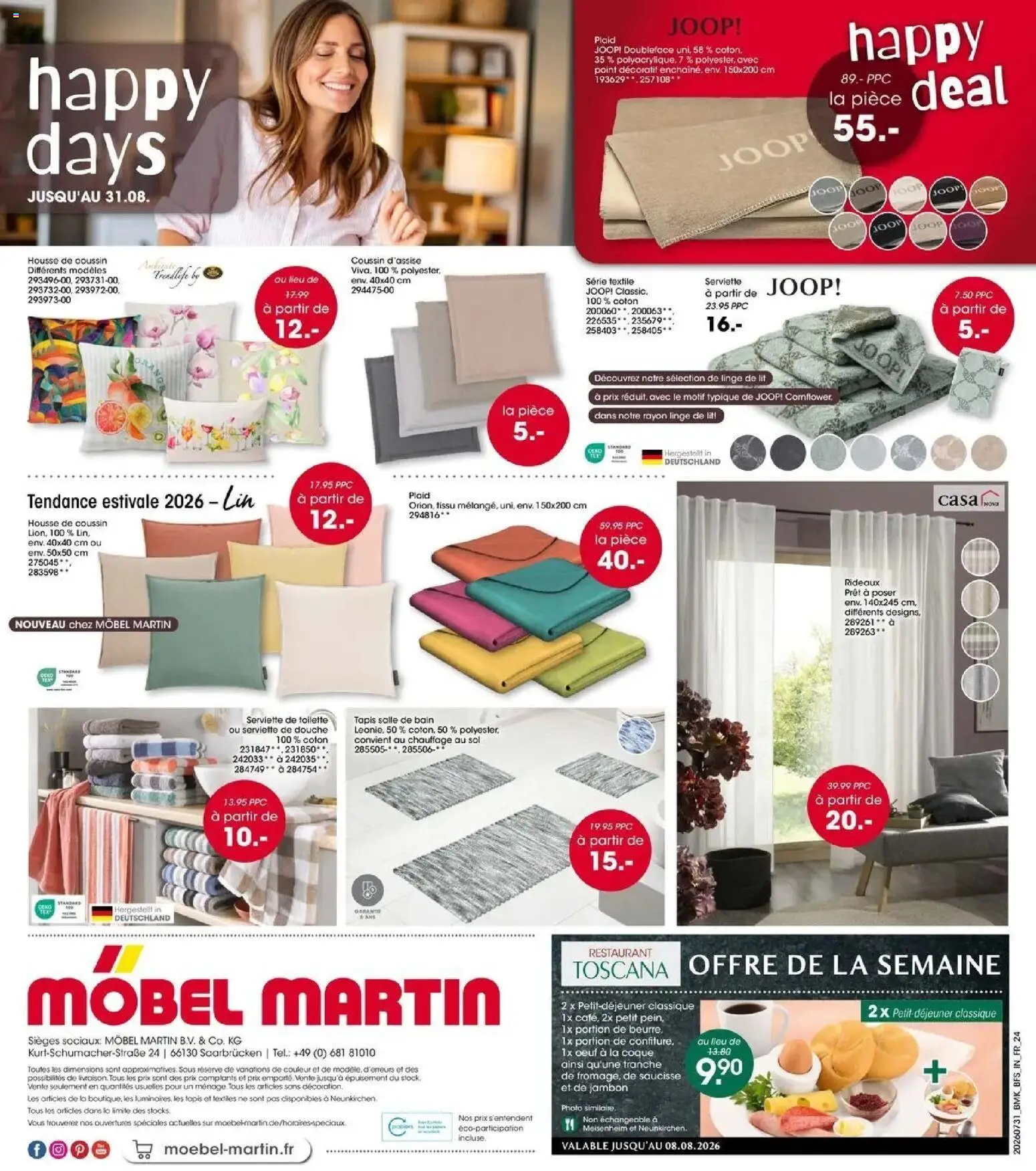 {H1} | Page: 24 | Produits: Plaid, Linge de lit, Serviette de toilette, Saucisse