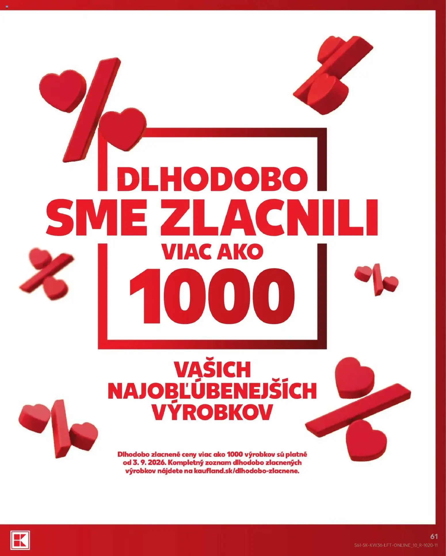 Nové Kaufland akcie – leták je platný od 03.09.2026 | Strana: 61