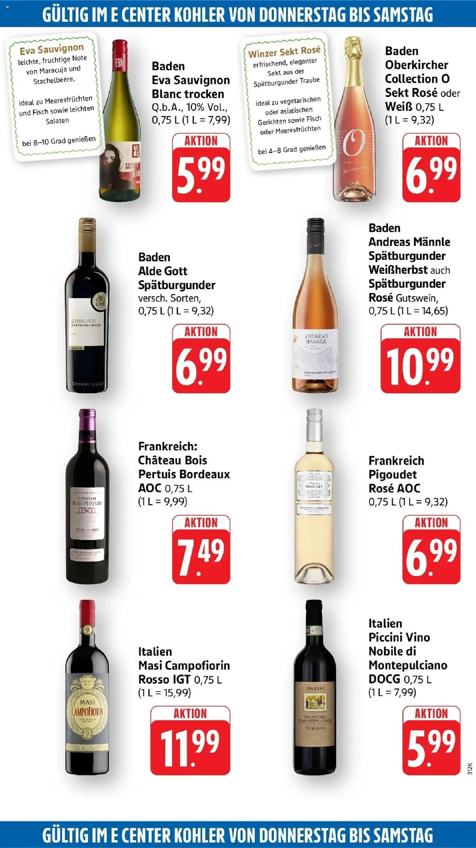 Edeka Prospekt Ettenheim (ab 12.10.2026) » Angebote Online | Seite: 57 | Produkte: Sekt, Fisch