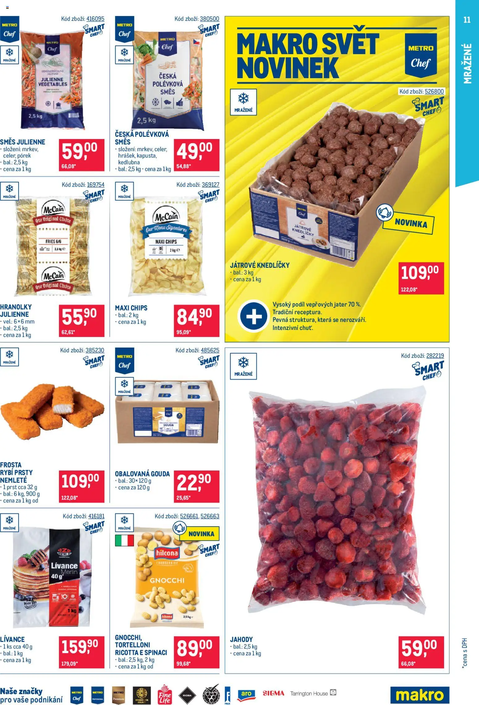Makro leták - Gastronomie od 06.05.2026 | Strana: 11 | Produkty: Gouda, Rybí prsty, Gnocchi, Kedlubna