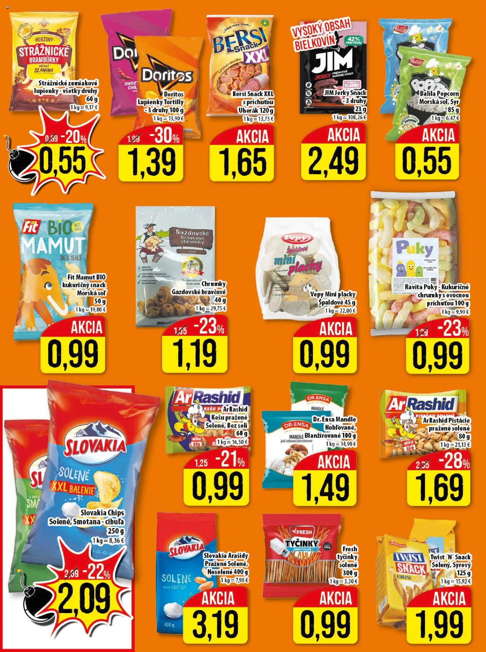 Nové Klas akcie – leták je platný od 23.03.2026 | Strana: 15 | Produkty: Syr, Slanina, Smotana, Pistácie