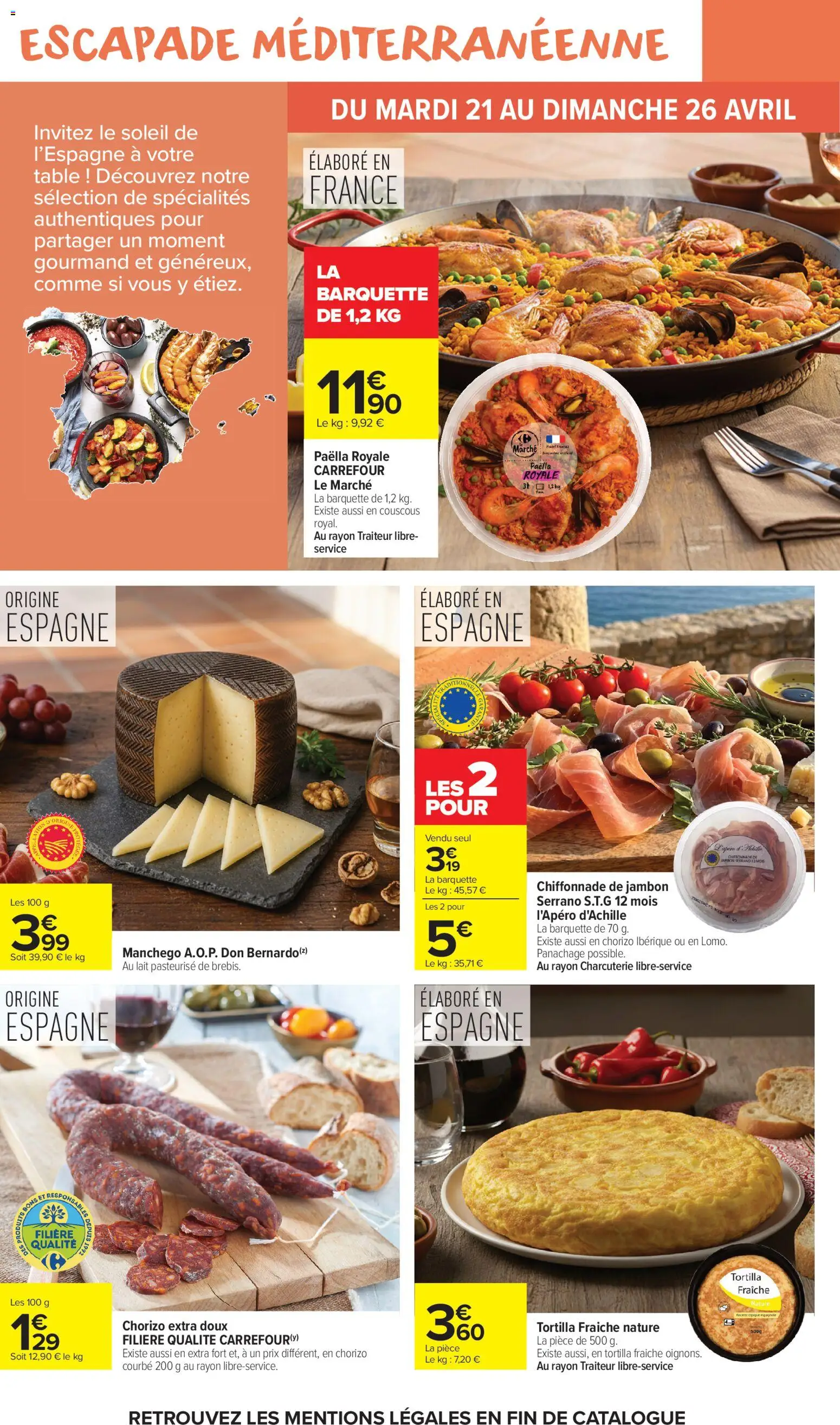{H1} | Page: 5 | Produits: Chorizo, Table, Couscous, Lait