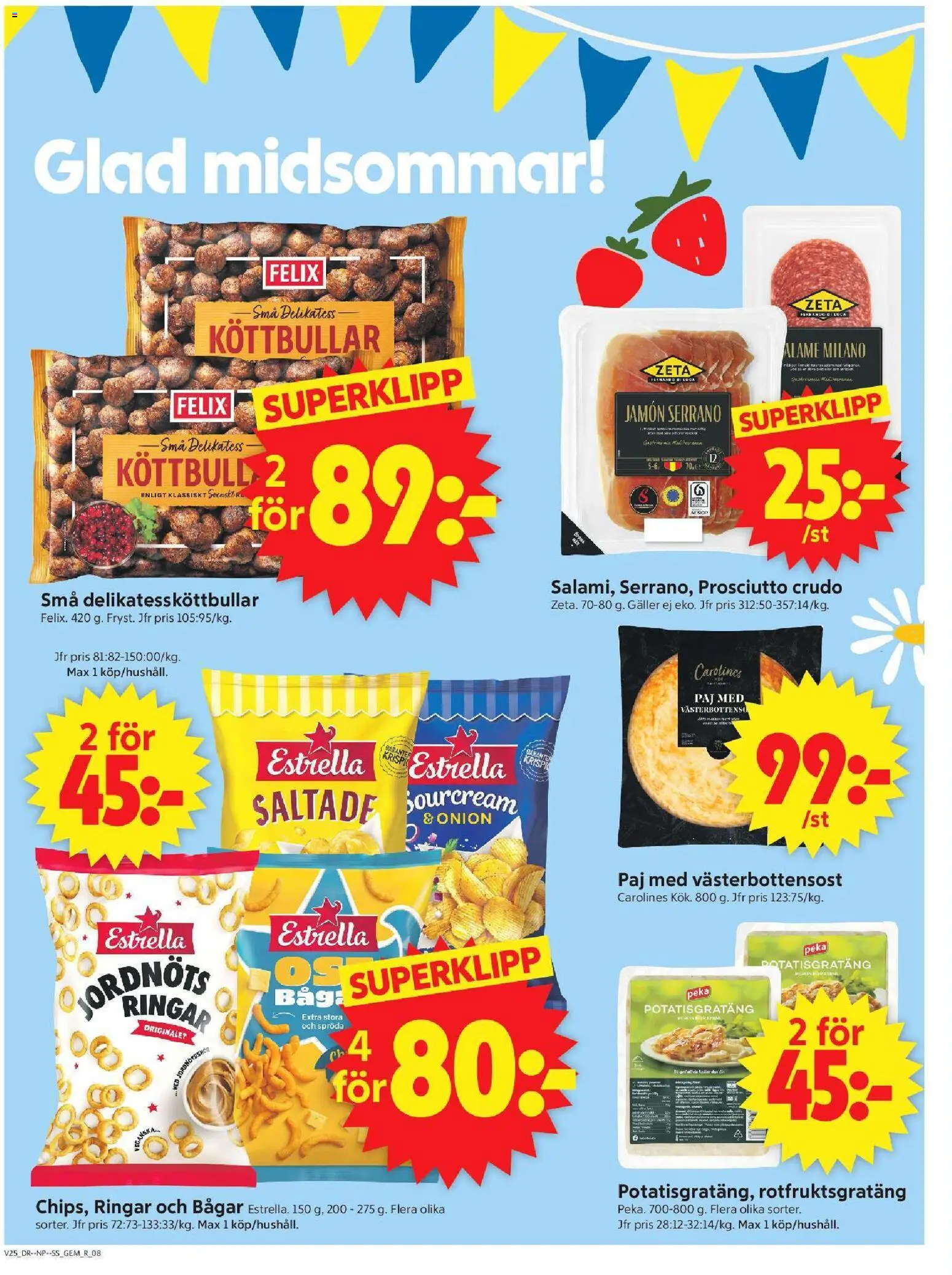 ICA Supermarket reklamblad aktuell från 15.06.2026 | Sida: 10 | Produkter: Köttbullar, Galler, Paj, Potatisgratäng