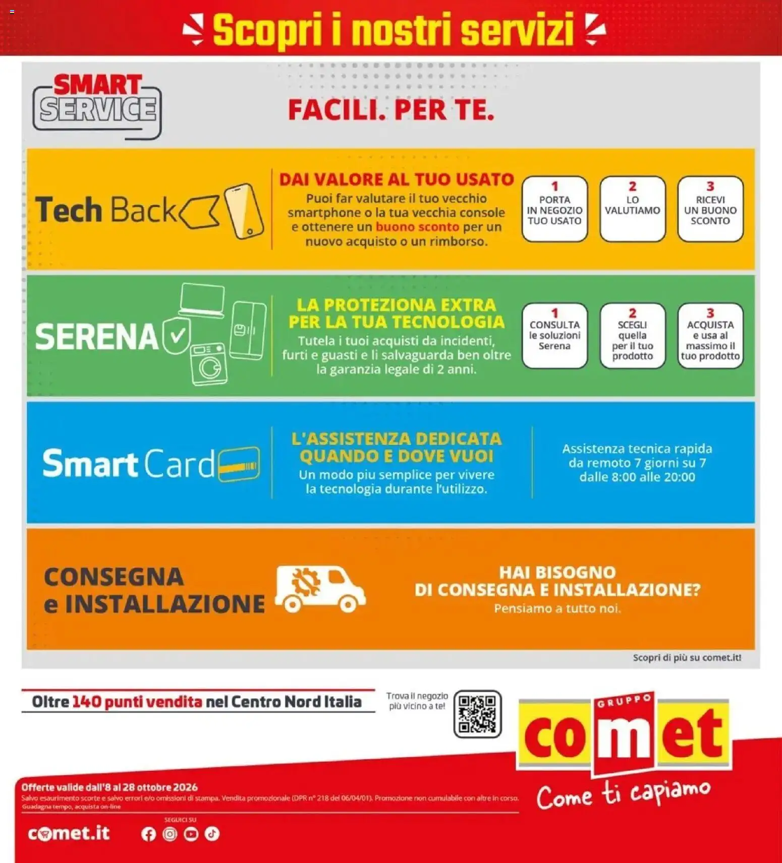 Volantino Comet del 08/10/2026 | Pagina: 44 | Prodotti: Porta, Tè, Smartphone