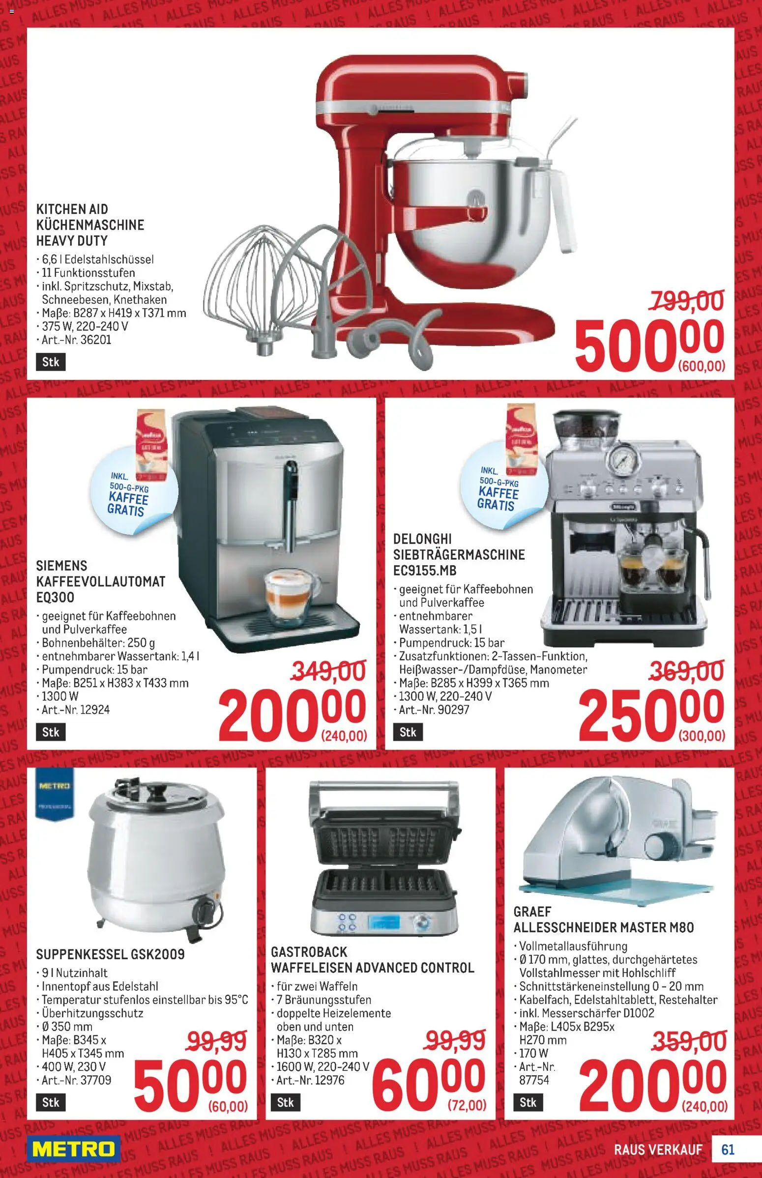 Metro angebote Profi gültig ab 23.07.2026 | Seite: 61 | Produkte: Manometer, Rum, Kaffee