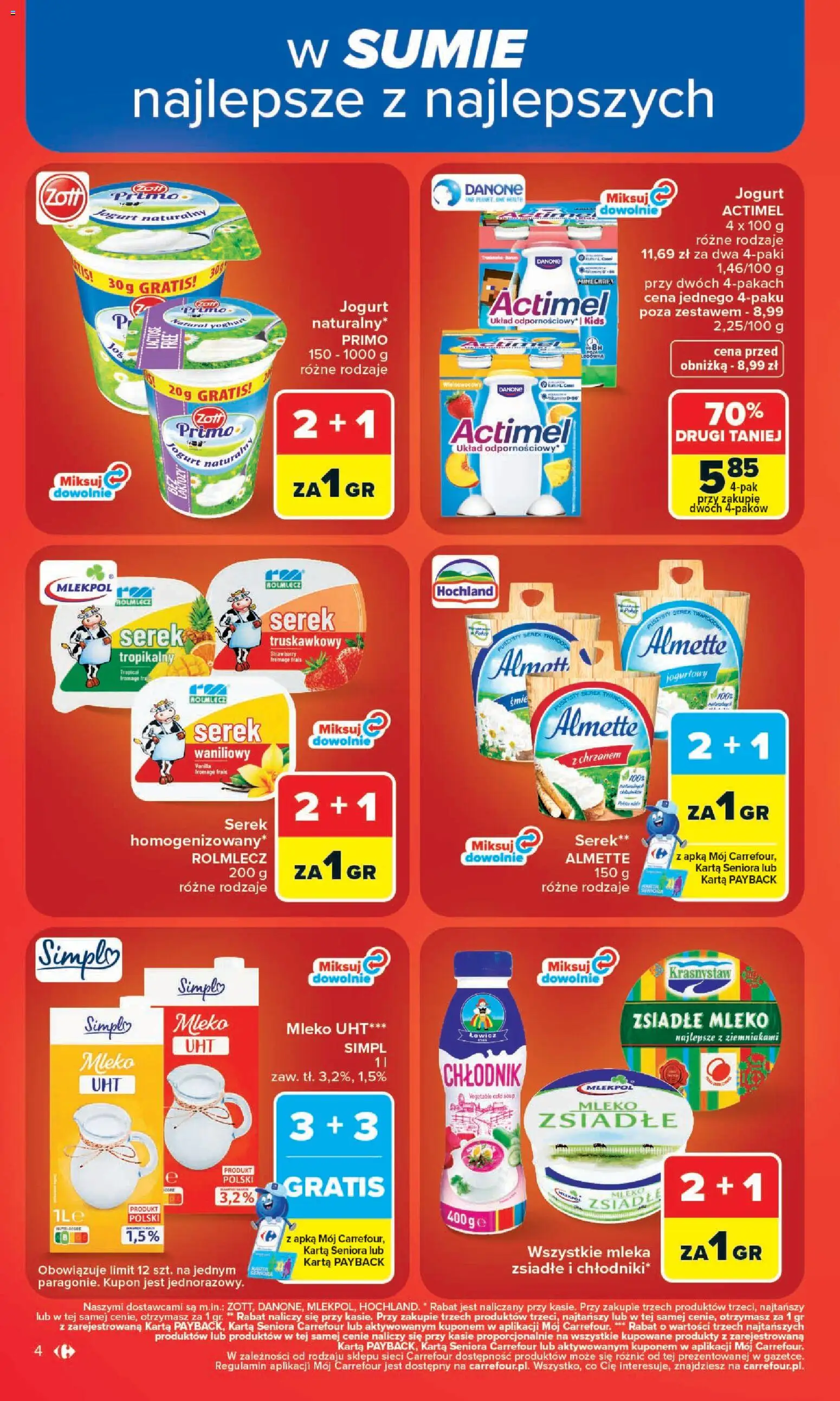 Carrefour gazetka od 20.07.2026 | Strona: 6 | Produkty: Karta, Mleka, Mleko, Jogurt