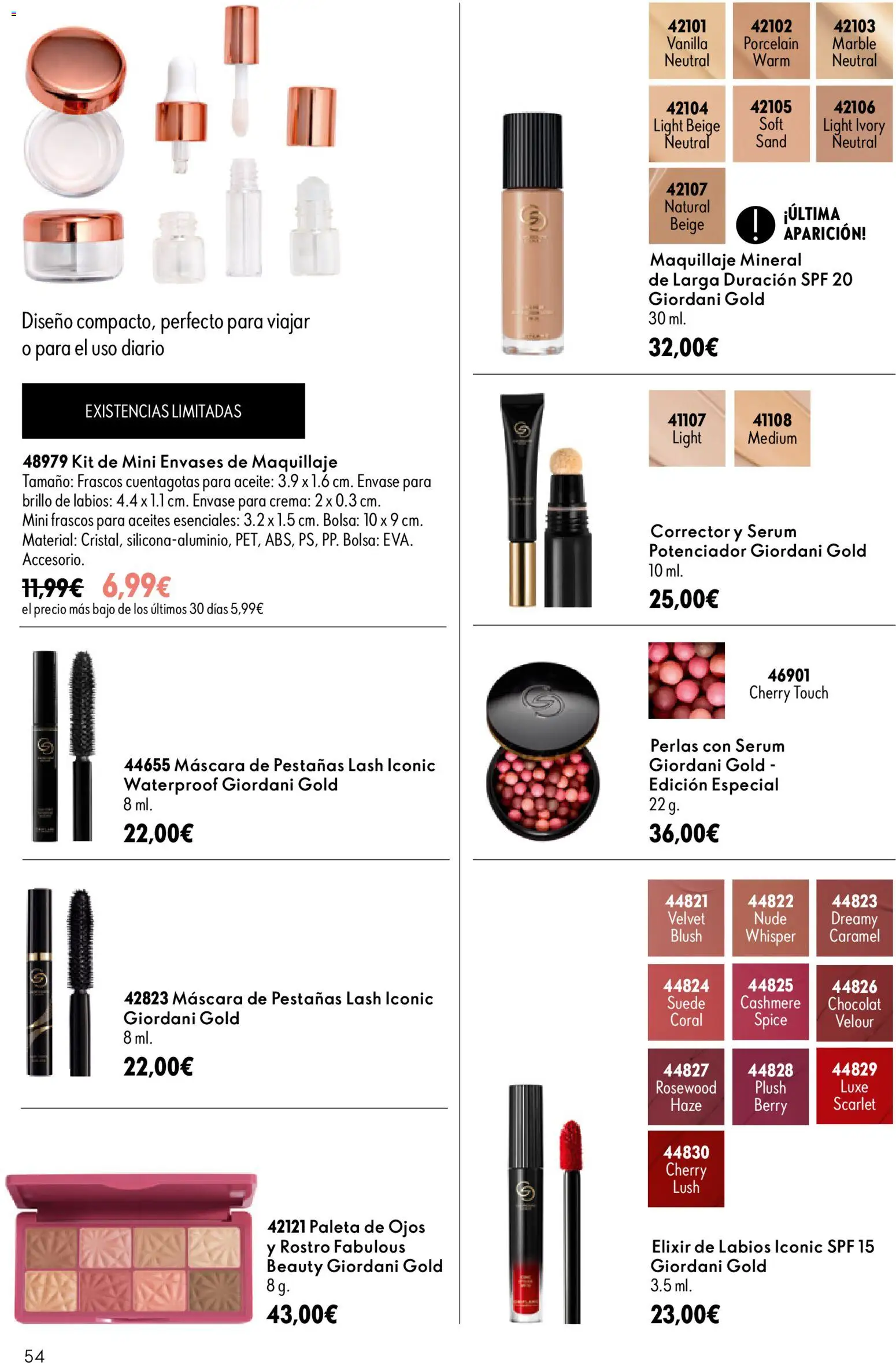 Oriflame - Catálogo Campaña 11 │ válido desde el 05/08/2026 | Página: 54 | Productos: Corrector, Máscara, Crema, Bolsa