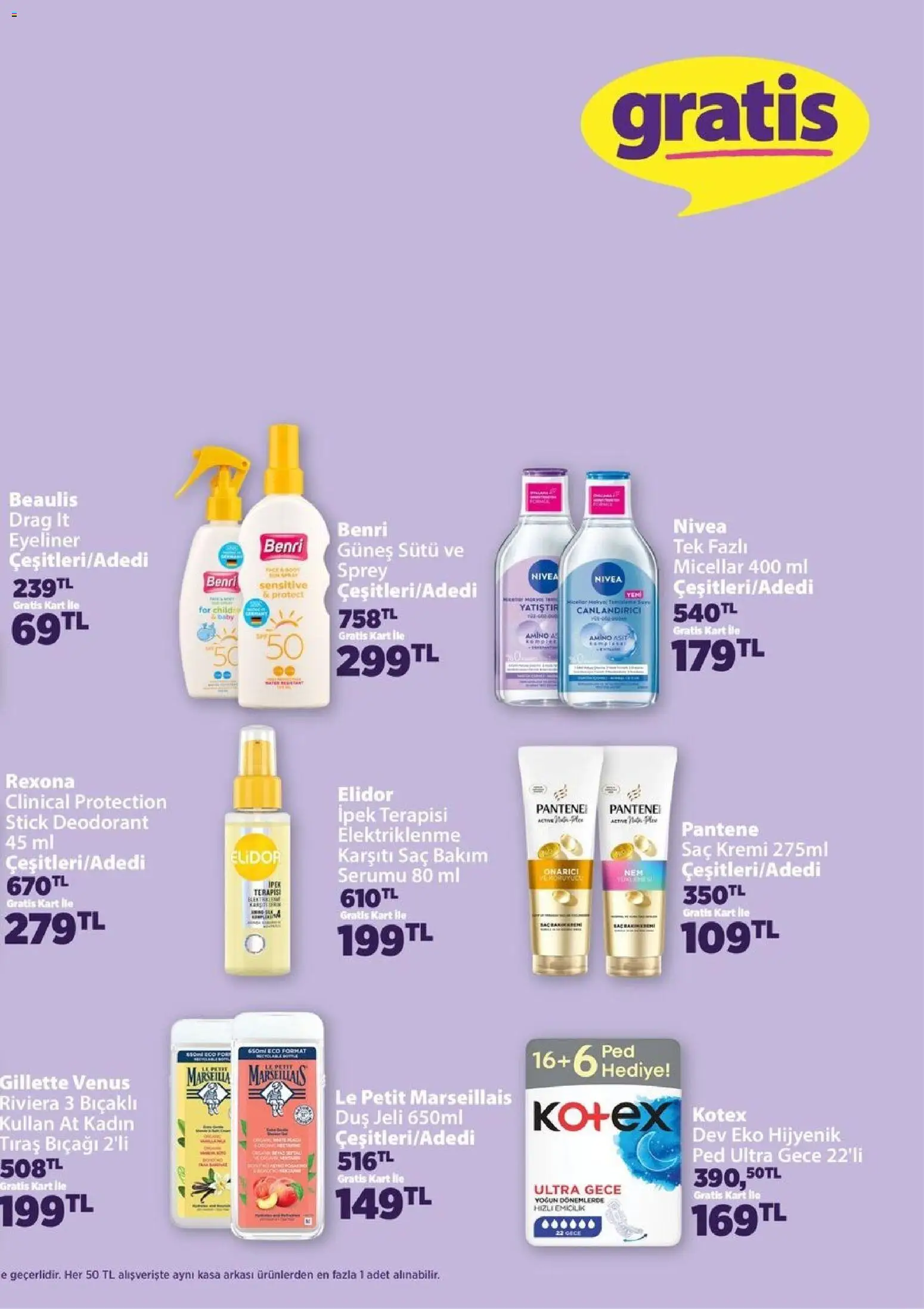 Gratis Katalog - 01.06.2026 tarihinden itibaren geçerlidir | Sayfa: 5 | Ürünler: Duş, Eyeliner, Duş jeli, Deodorant