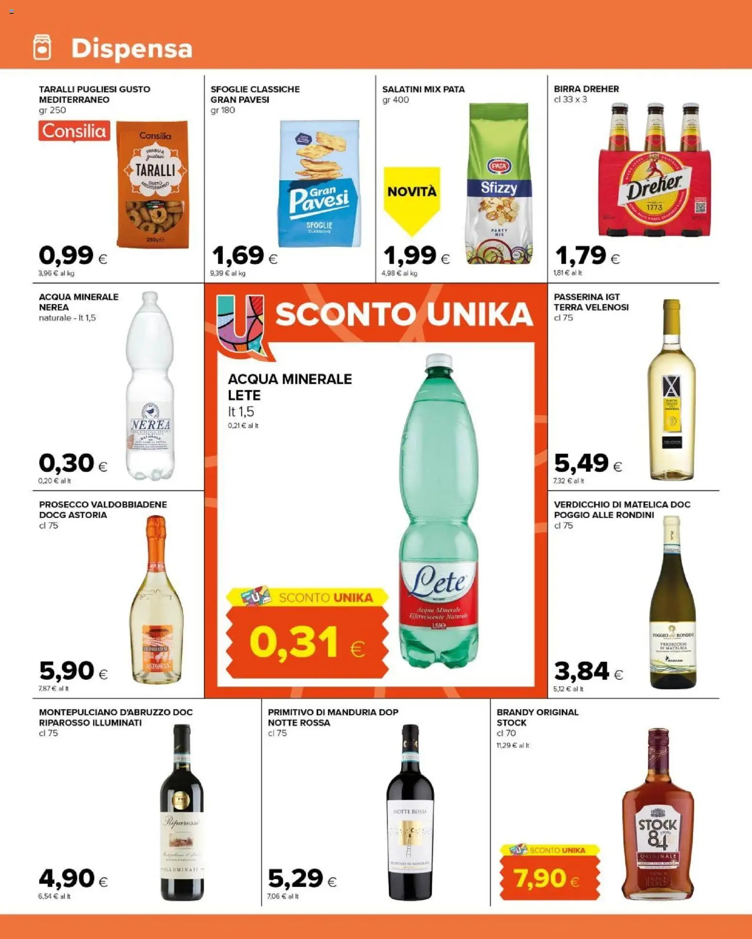 Volantino Tigre del 06.05.2026 | Pagina: 10 | Prodotti: Birra, Prosecco, Acqua, Terra