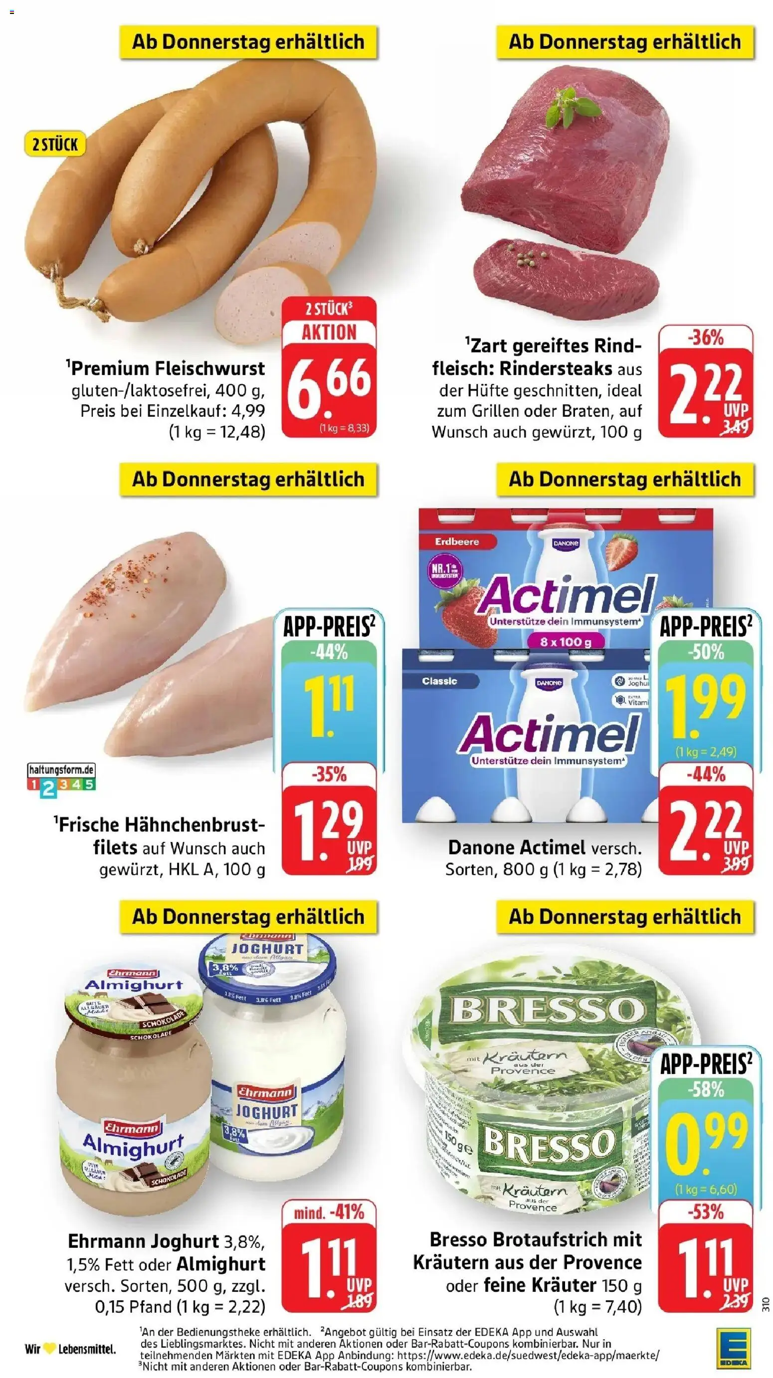 Edeka Prospekt Calw (ab 03.08.2026) » Angebote Online | Seite: 38 | Produkte: Actimel, Joghurt, Schokolade, Hahnchenbrust