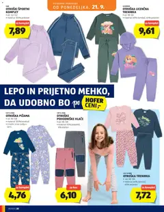 Hofer katalog akcije – veljaven od 16.09.2026 | Stran: 20 | Izdelki: Pižama, Trenirka, Kos, Hlace