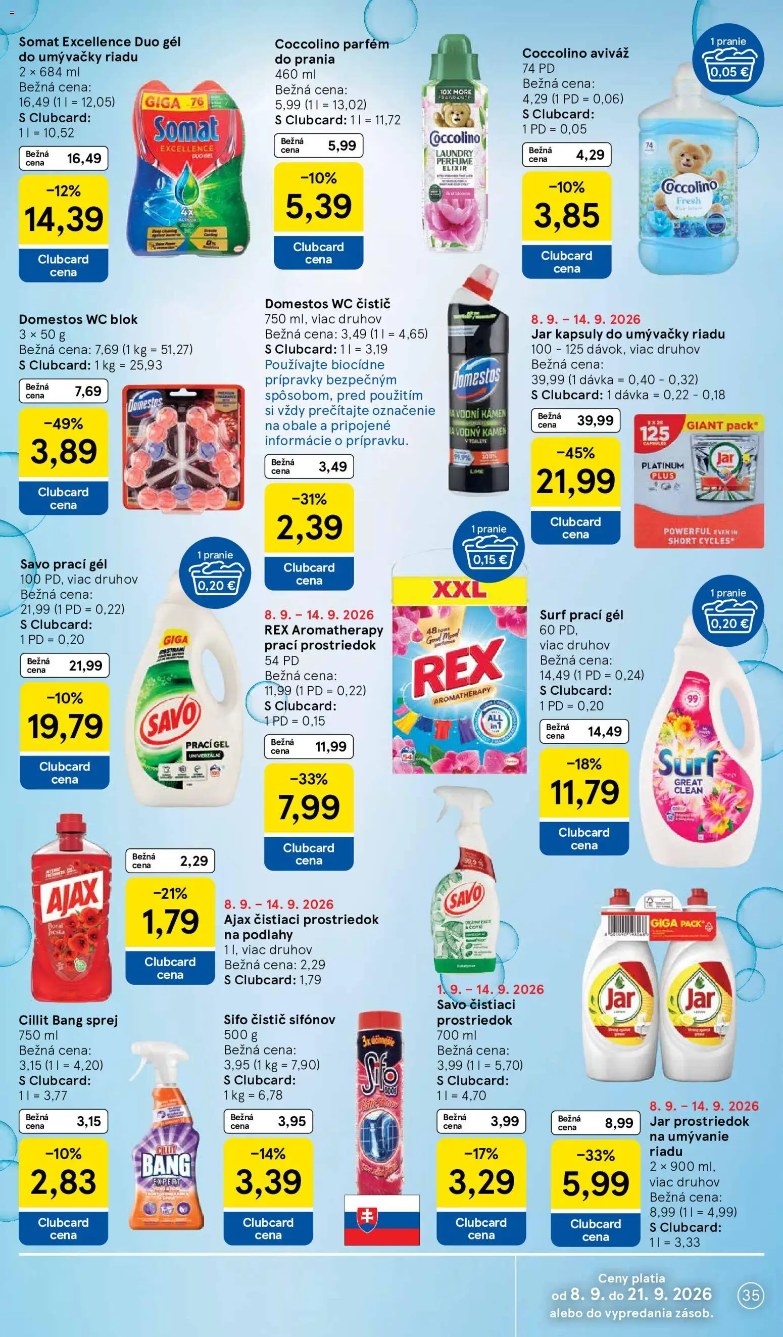 Nové Tesco akcie – leták je platný od 09.09.2026 | Strana: 35