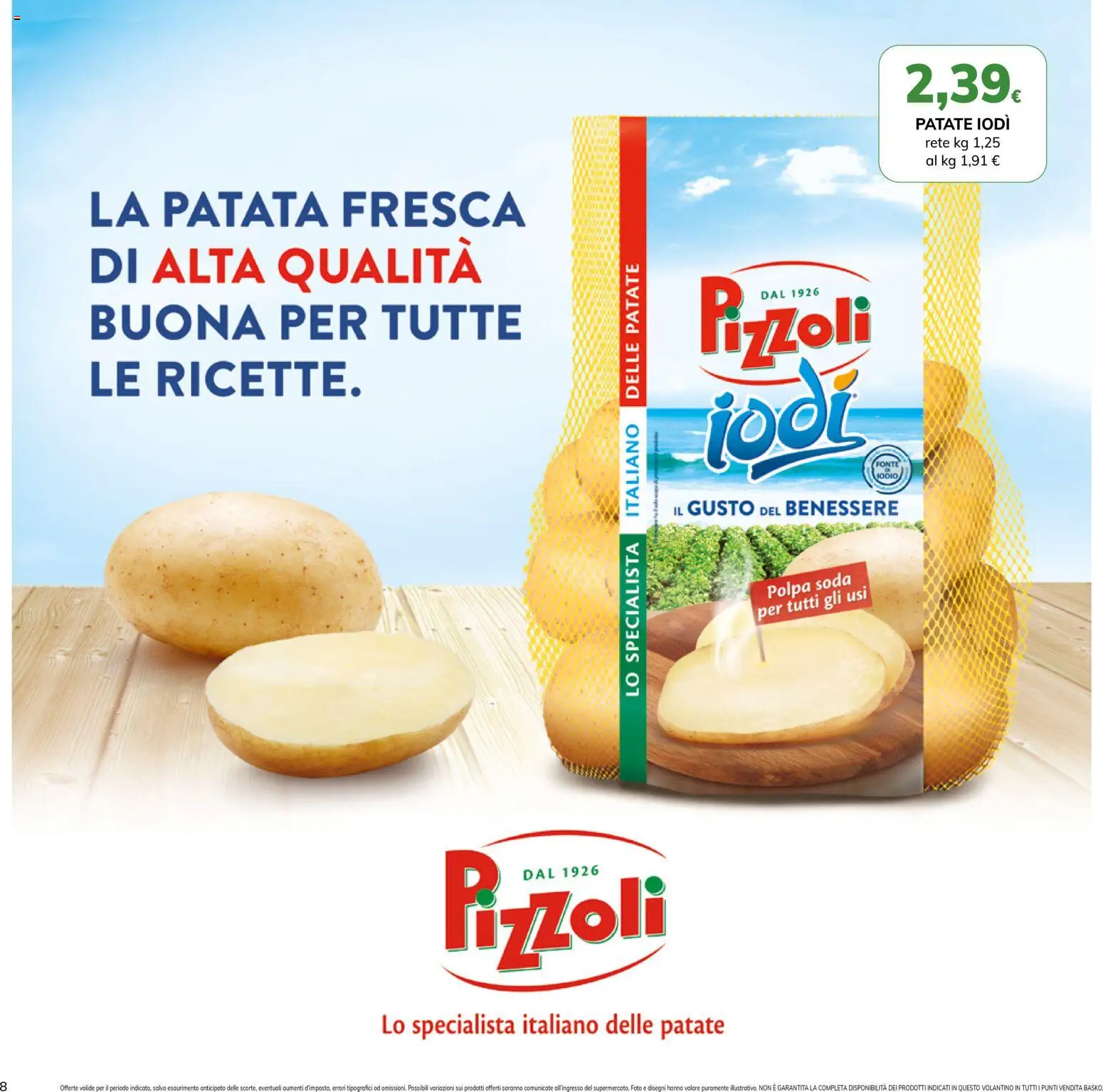 Volantino Basko del 03/09/2026 | Pagina: 8 | Prodotti: Patate