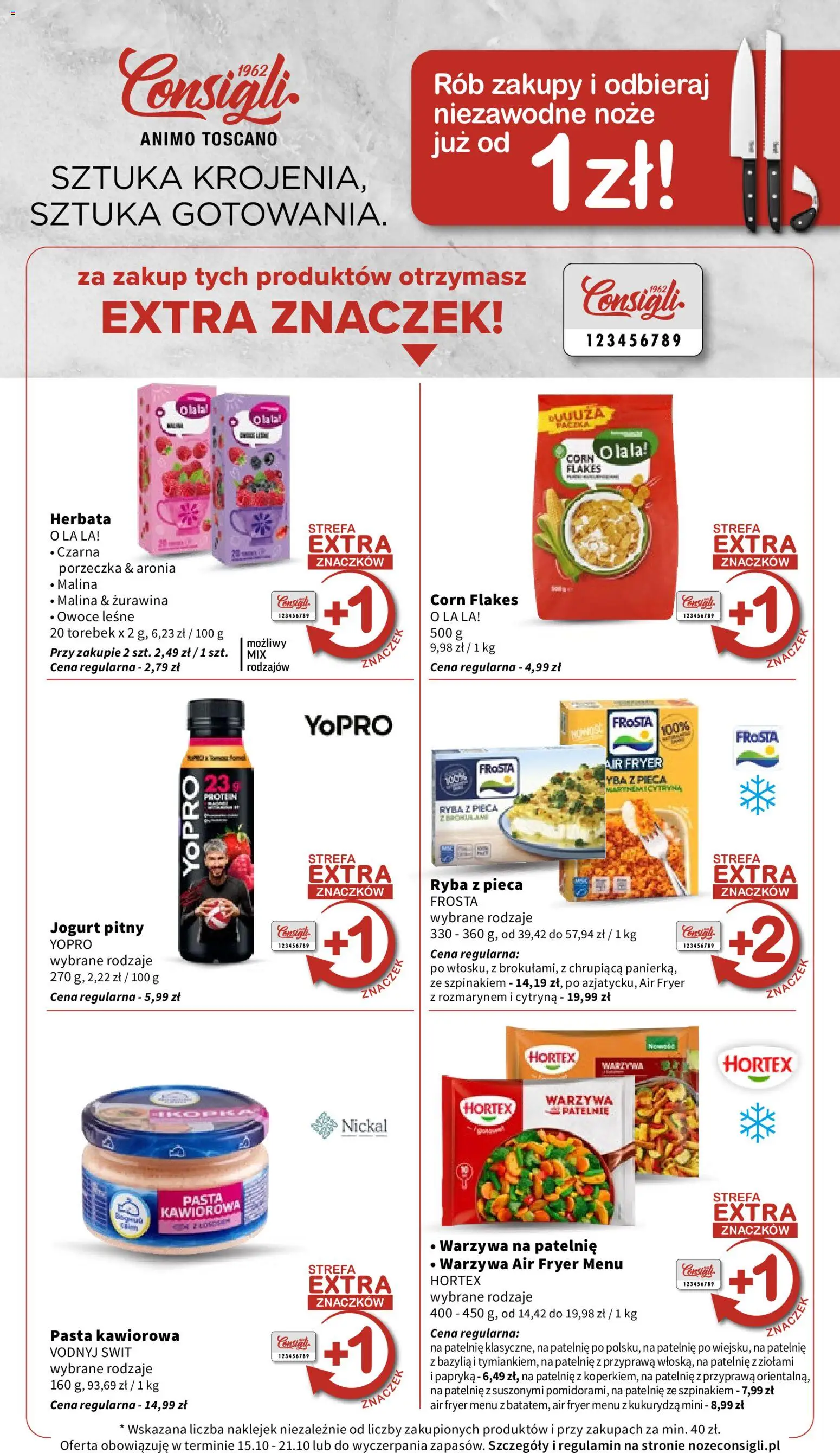 Intermarche gazetka od 15.10.2026 | Strona: 8 | Produkty: Frosta, Noże, Papryka, Herbata