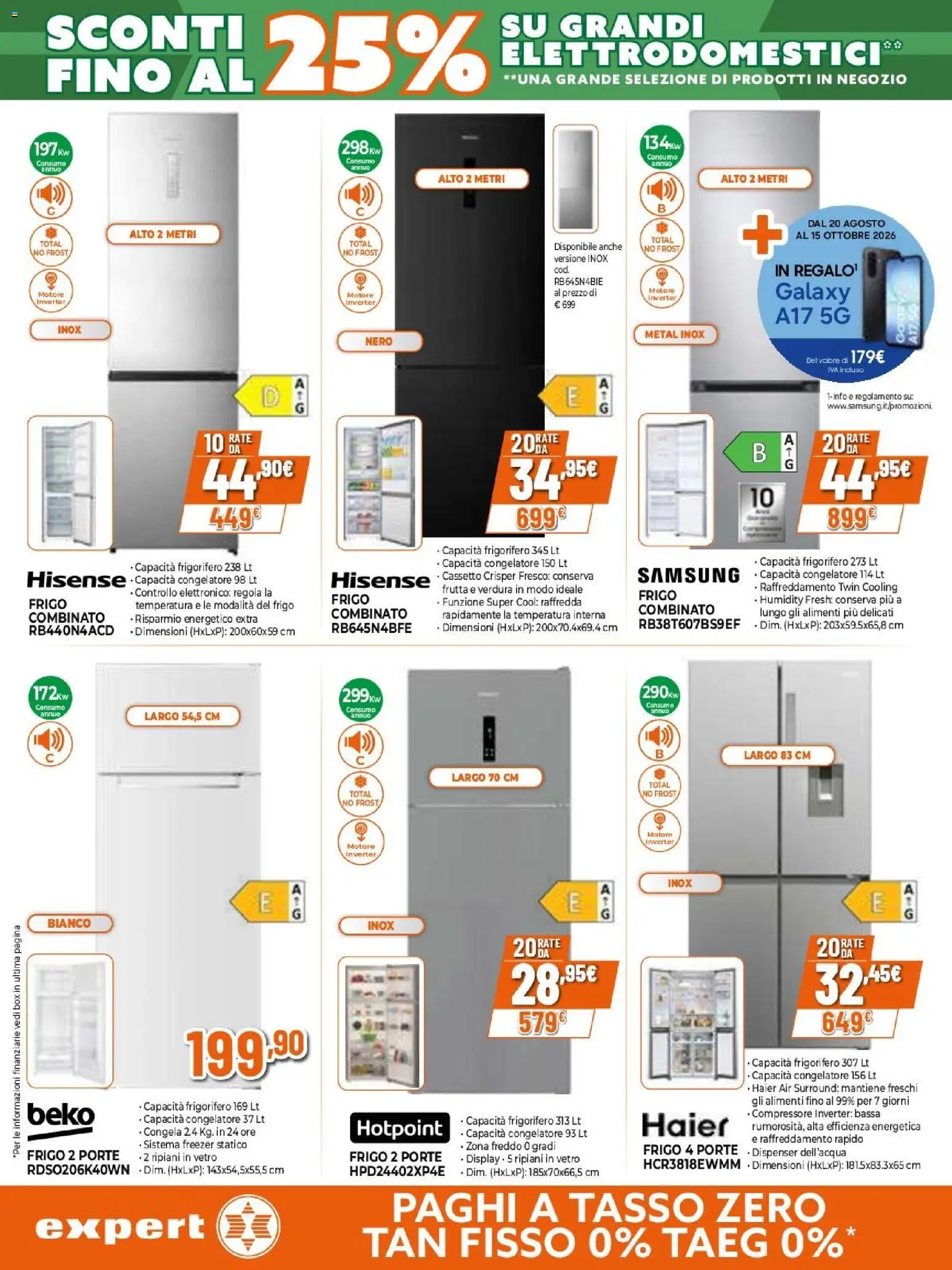 Volantino Iperal del 24/09/2026 | Pagina: 4 | Prodotti: Compressore, Frutta, Frigorifero, Samsung