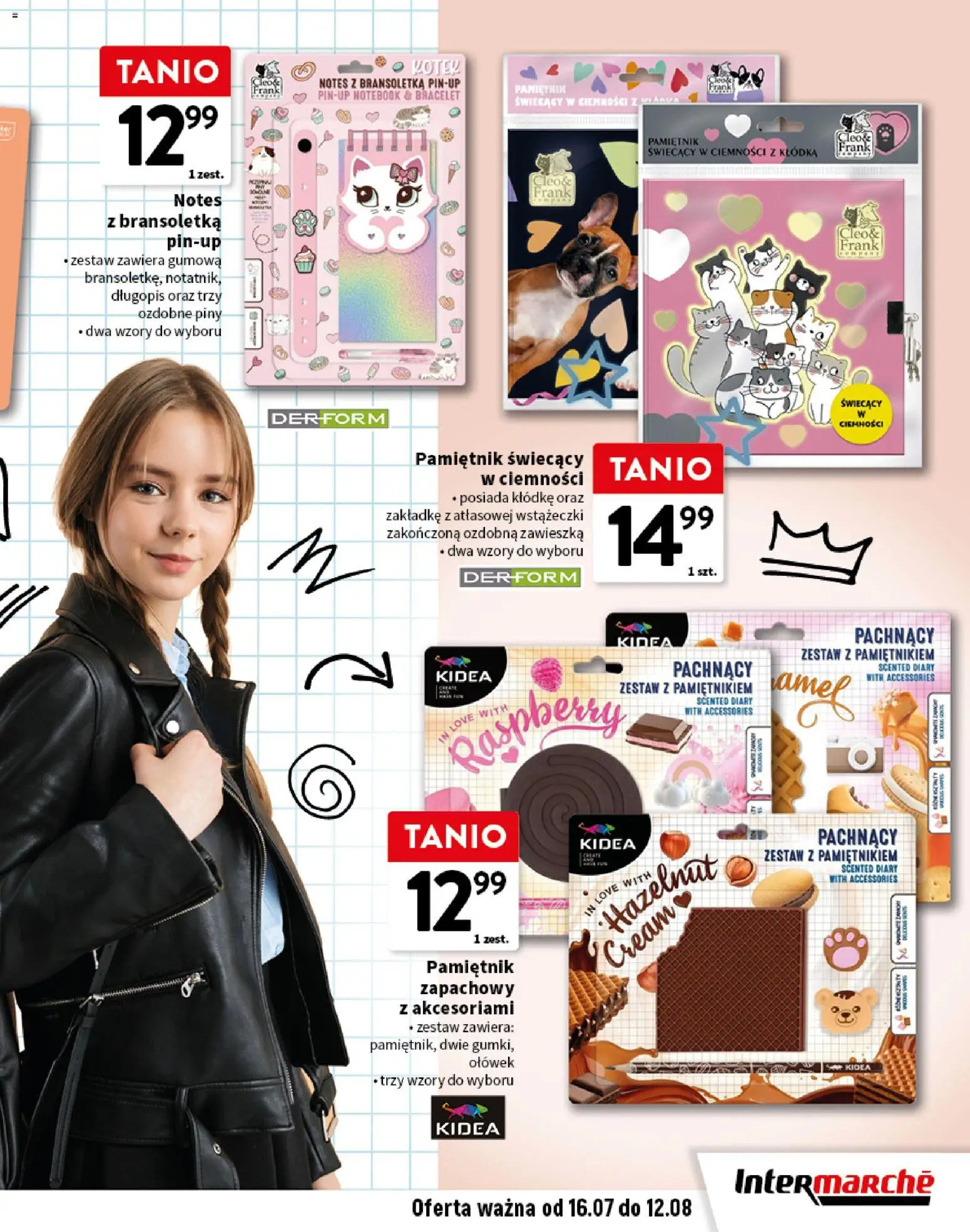 Intermarche gazetka - Szkolna wyprawka w super cenach od 16.07.2026 | Strona: 3 | Produkty: Bransoletka, Notebook