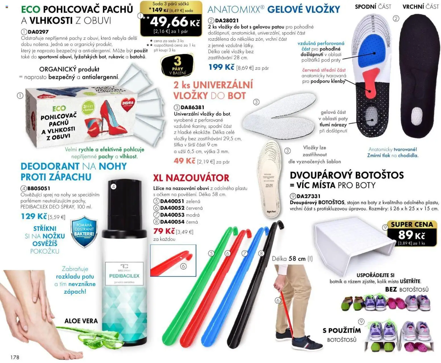 Nové Dedra akcie – leták je platný od 01.08.2026 | Strana: 78 | Produkty: Botník, Aloe Vera