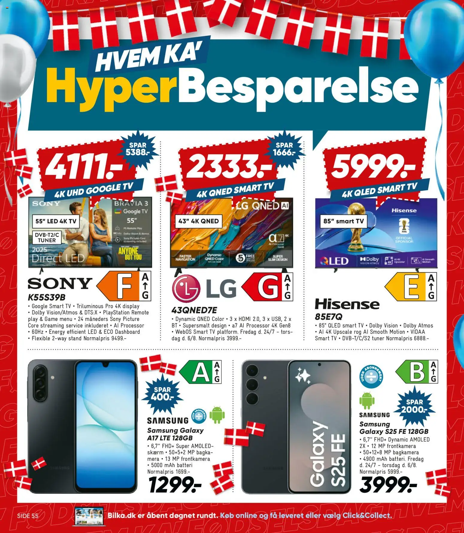 Bilka tilbudsavis – gyldig fra 24/07/2026 | Side: 2 | Produkter: Processor, Smart TV, TV, Batteri