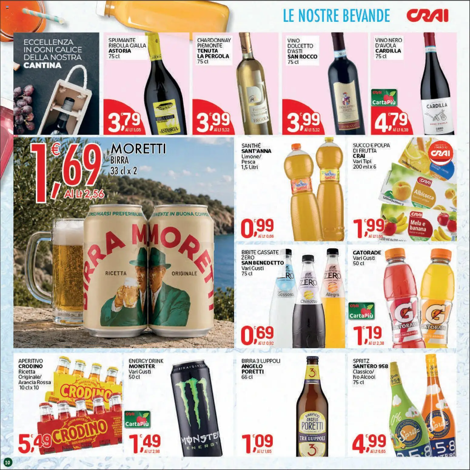 Volantino CRAI del 03/09/2026 | Pagina: 10 | Prodotti: Succo, Chinotto, Vino, Pergola