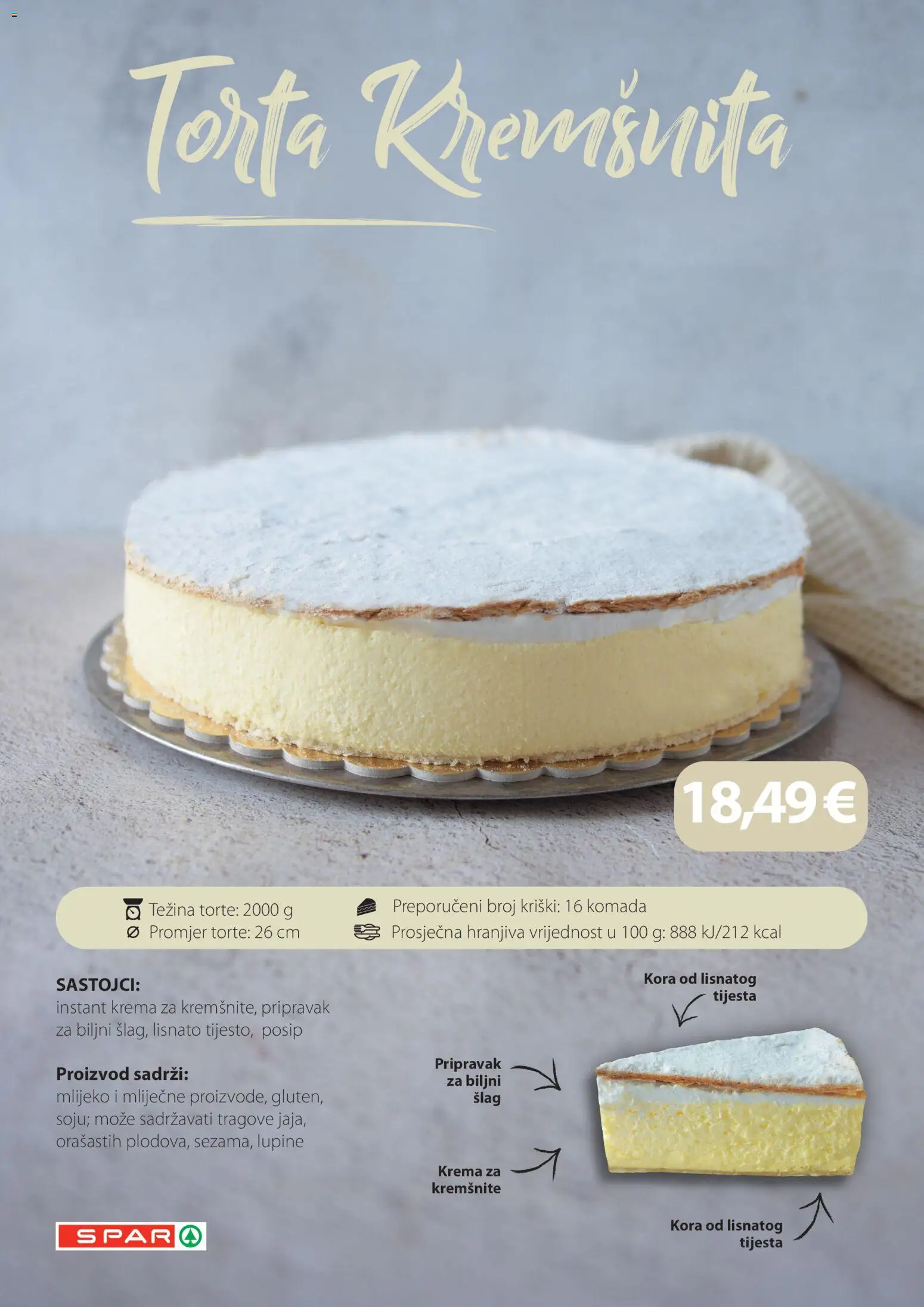 Spar katalog | vrijedi od 05.06.2026 | Stranica: 9 | Proizvodi: Mlijeko, Krema, Šlag, Torta