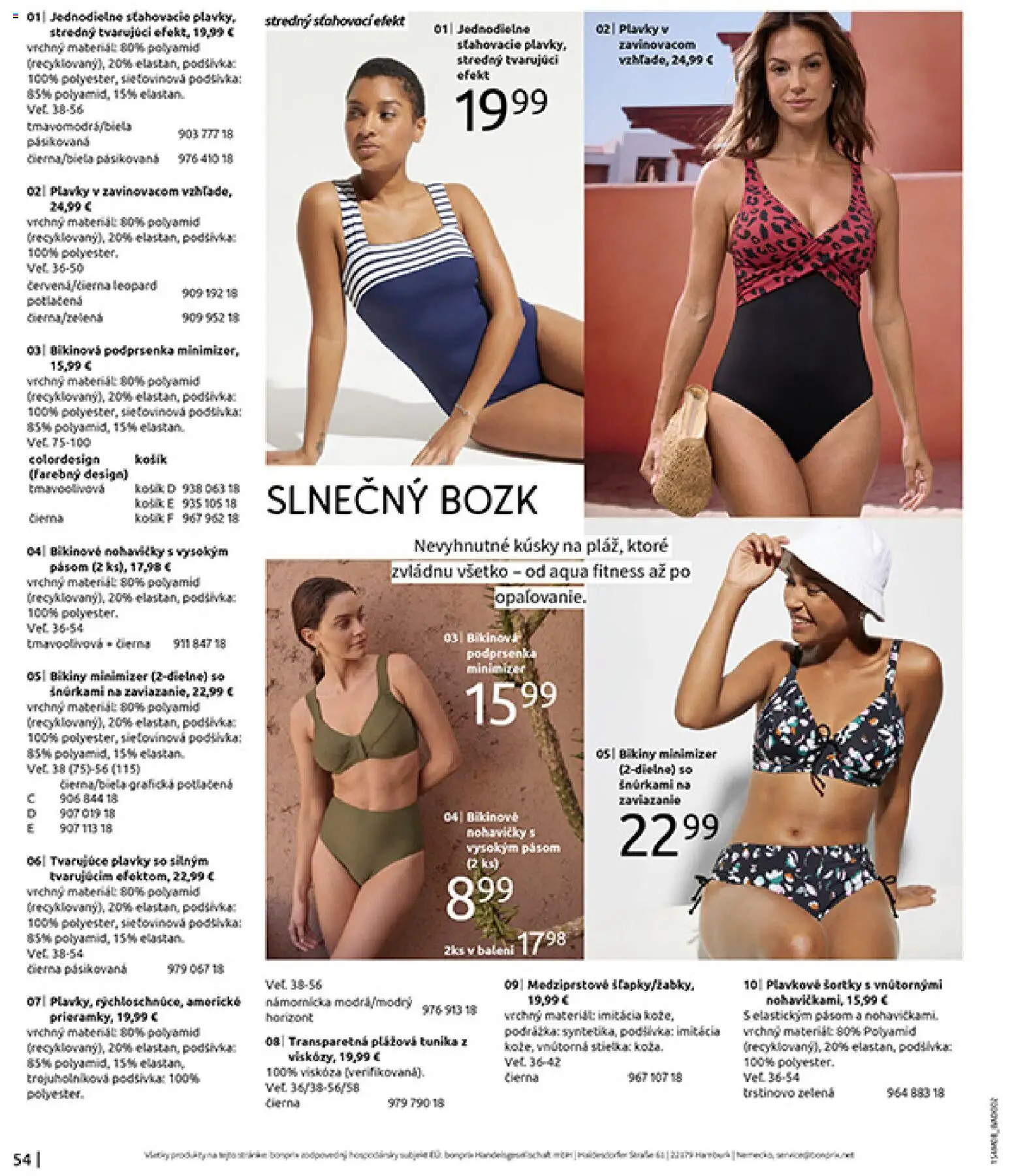Nové Bonprix akcie – leták je platný od 10.08.2026 | Strana: 56 | Produkty: Nohavičky, Podprsenka, Plavky