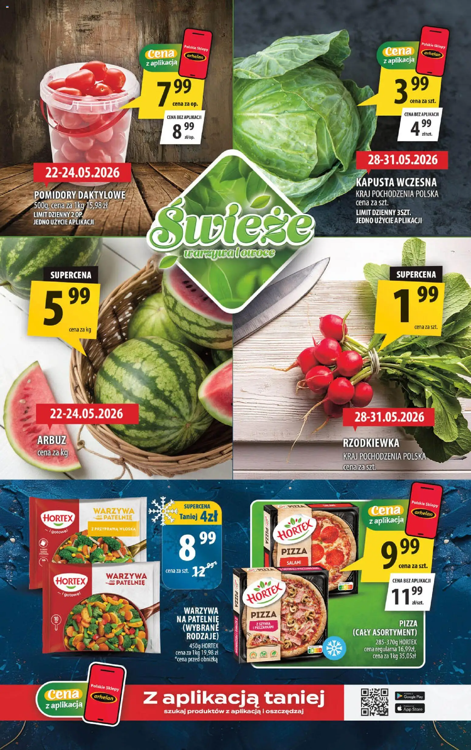 Arhelan gazetka od 22.05.2026 | Strona: 2 | Produkty: Arbuz, Pomidory, Warzywa, Owoce