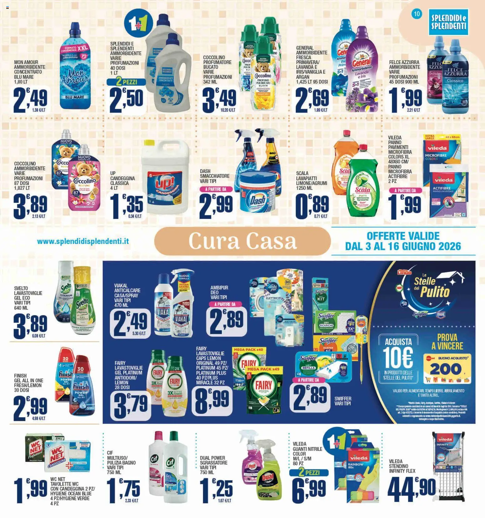 Volantino Splendidi e Splendenti del 03.06.2026 | Pagina: 10 | Prodotti: Candeggina, Anticalcare, Orchidea, Profumo