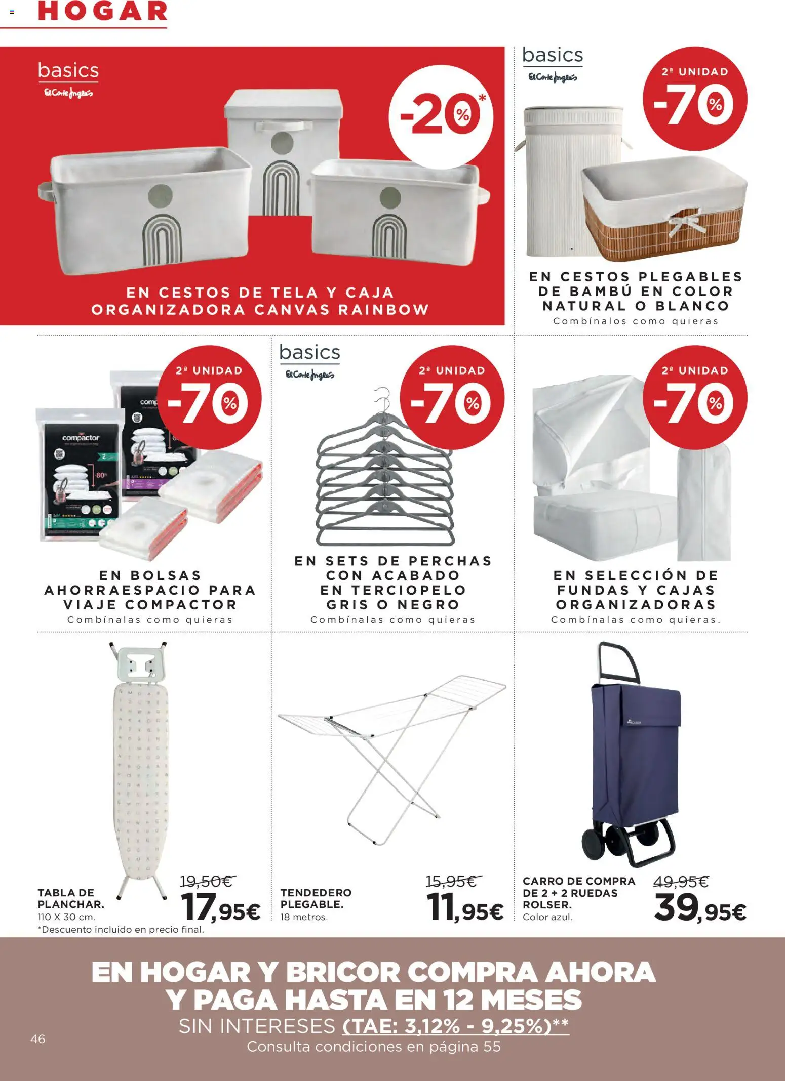 Hipercor catálogo │ válido desde el 24/09/2026 | Página: 46 | Productos: Tendedero, Caja