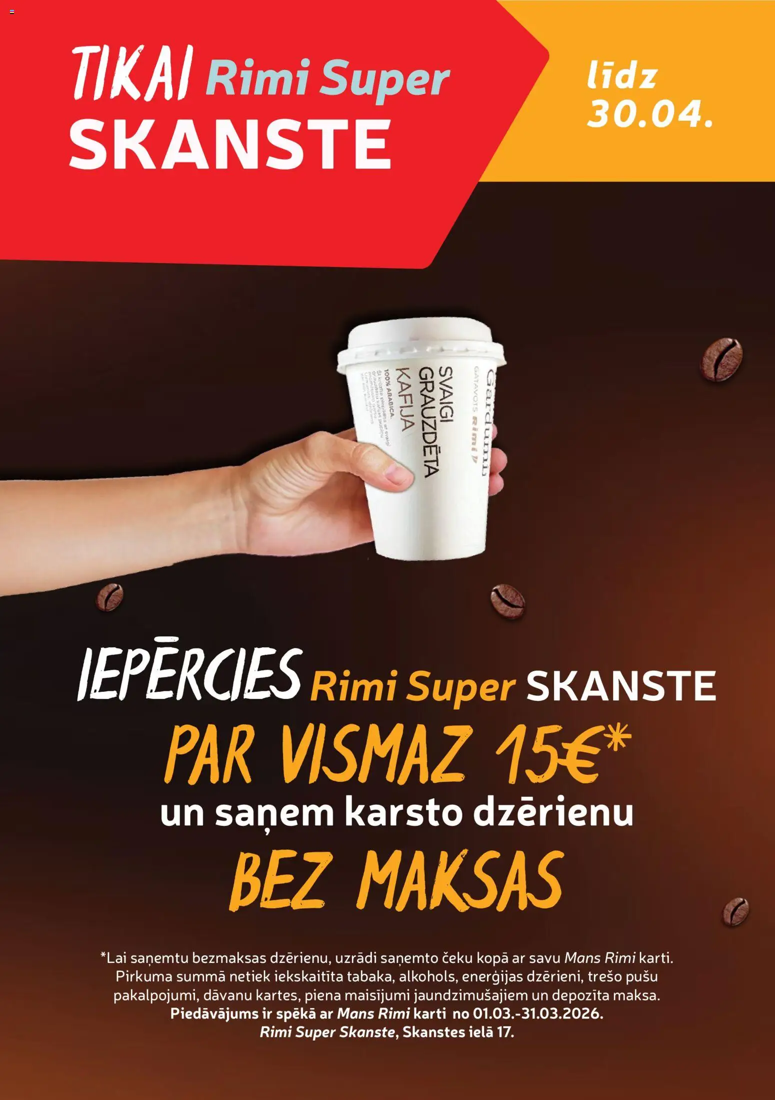 Rimi Super Skanste piedāvājumi no 31.03.2026 » aktuālā atlaide