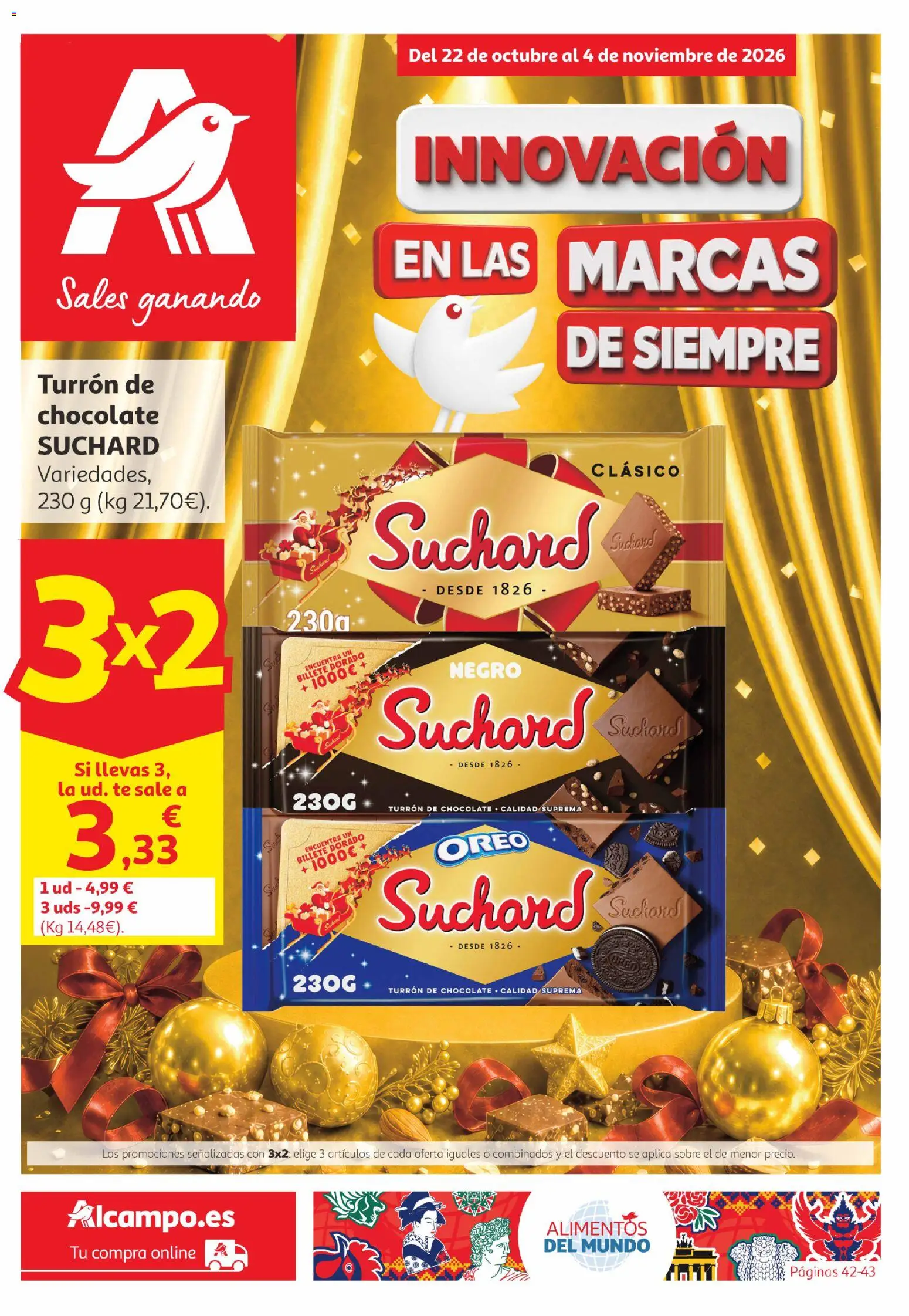 Alcampo folleto Telde │ válido desde el 22/10/2026 | Página: 1 | Productos: Oreo, Chocolate, Té, Alimentos