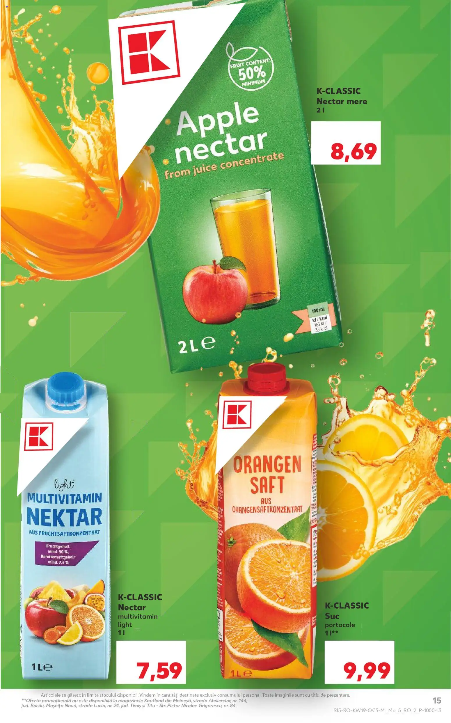 Noul catalog Kaufland – valabil de la 06.05.2026 | Pagină: 15 | Produse: Apple, Suc, Mere, Portocale
