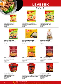 Vishu tyúk instant leves, Vishu chicken instant soup, 60 g/db - amely érvényes a következő dátumtól: 2025.05.02. | Oldal: 8 | Termékek: Levesek, Tyúk, Tészta, Marhahús