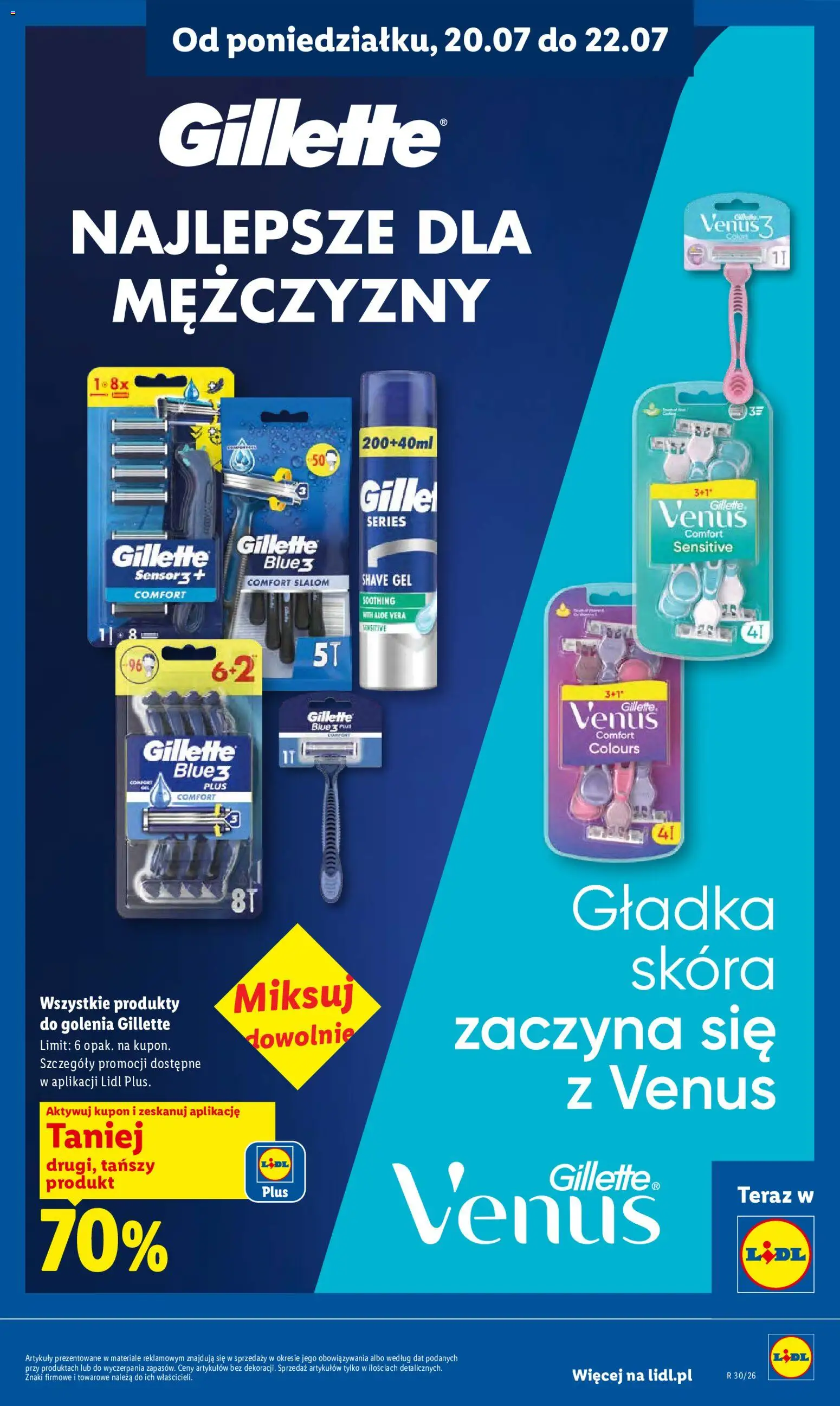 Lidl gazetka od 20.07.2026 | Strona: 93 | Produkty: Gillette sensor 3, Gillette, Maszynka do golenia
