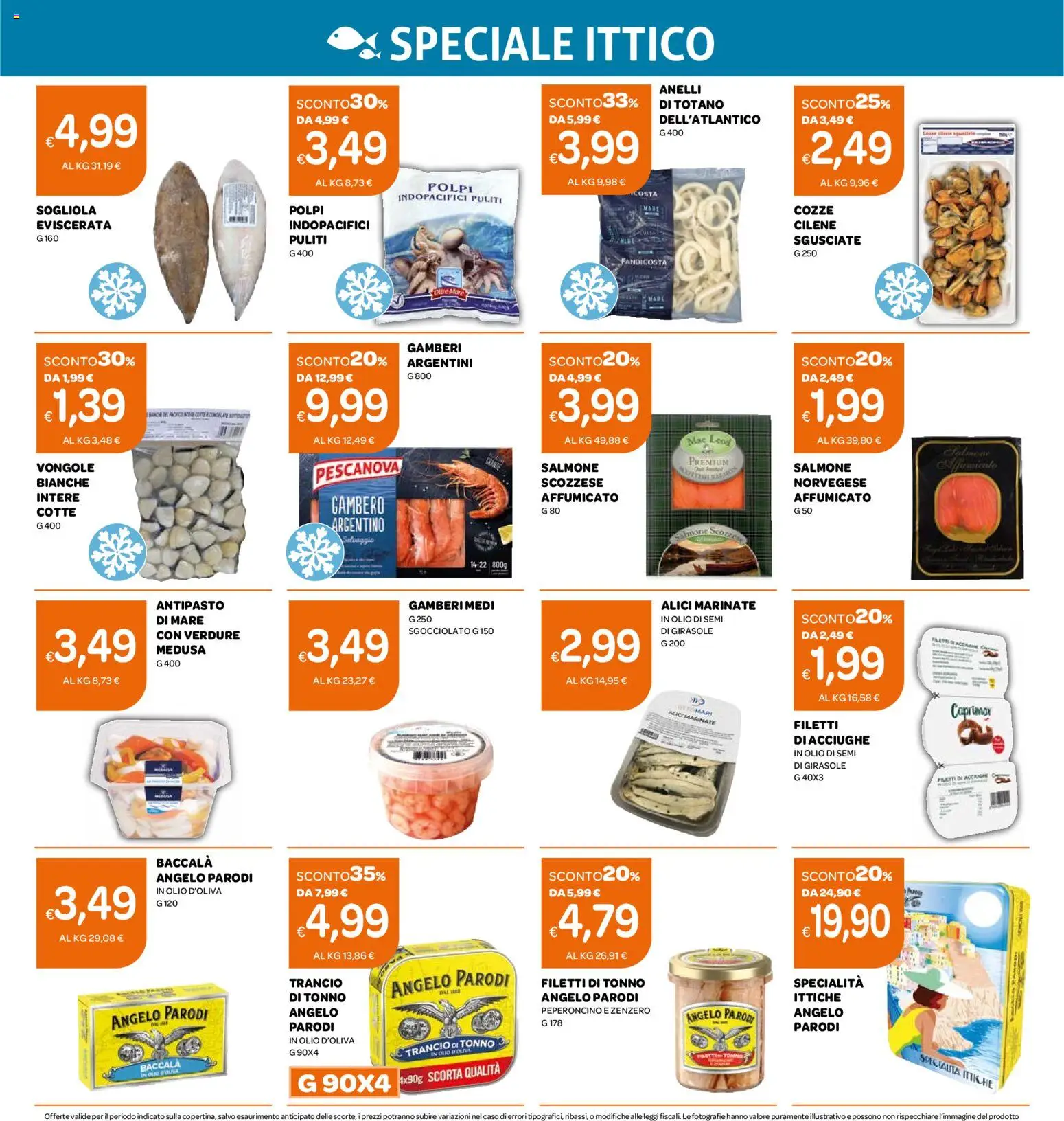 Volantino Ekom del 02.06.2026 | Pagina: 14 | Prodotti: Salmone, Cozze, Peperoncino, Tonno